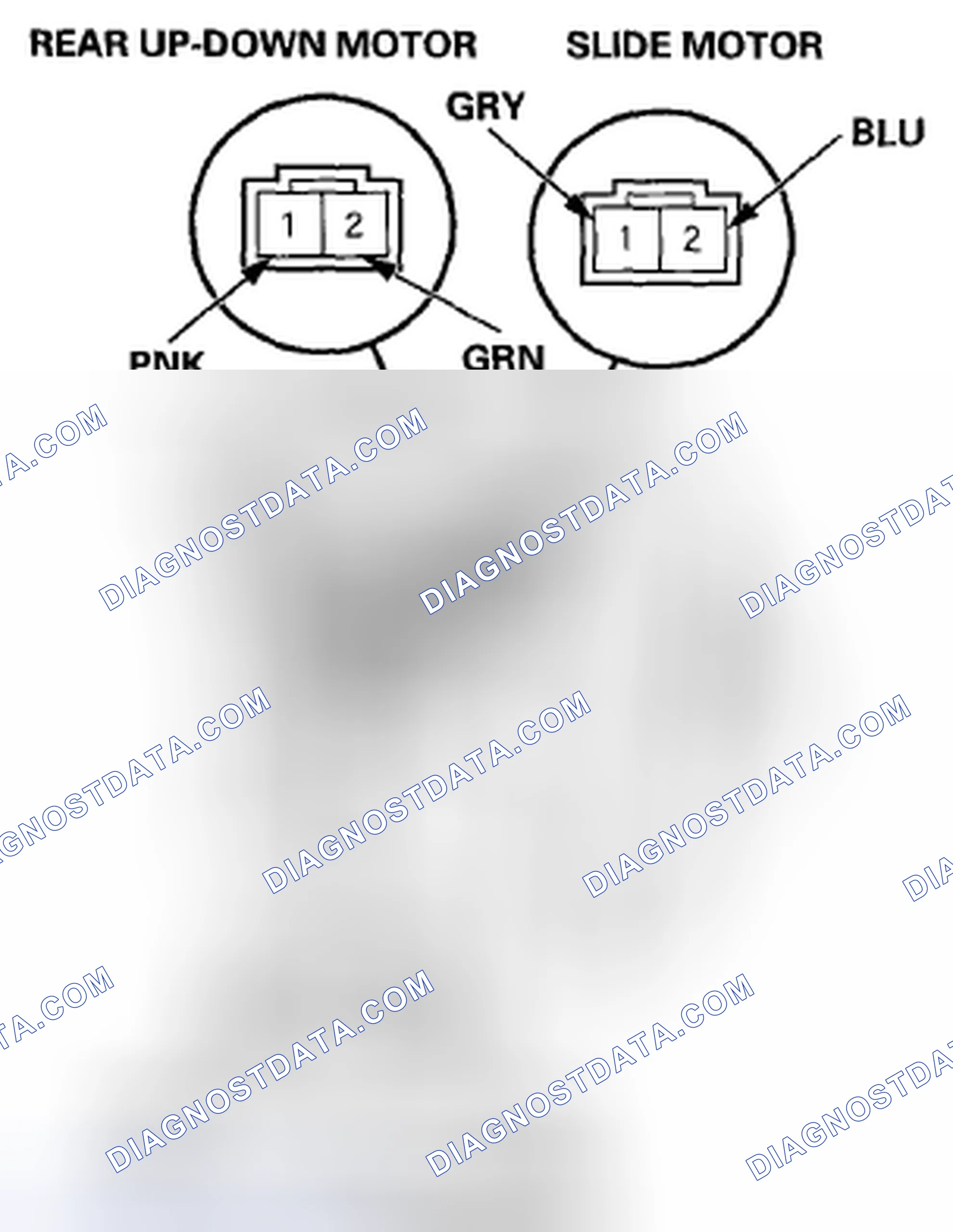 Scheme 268: Slide motor, Front up-down motor. Rear up-down motor
