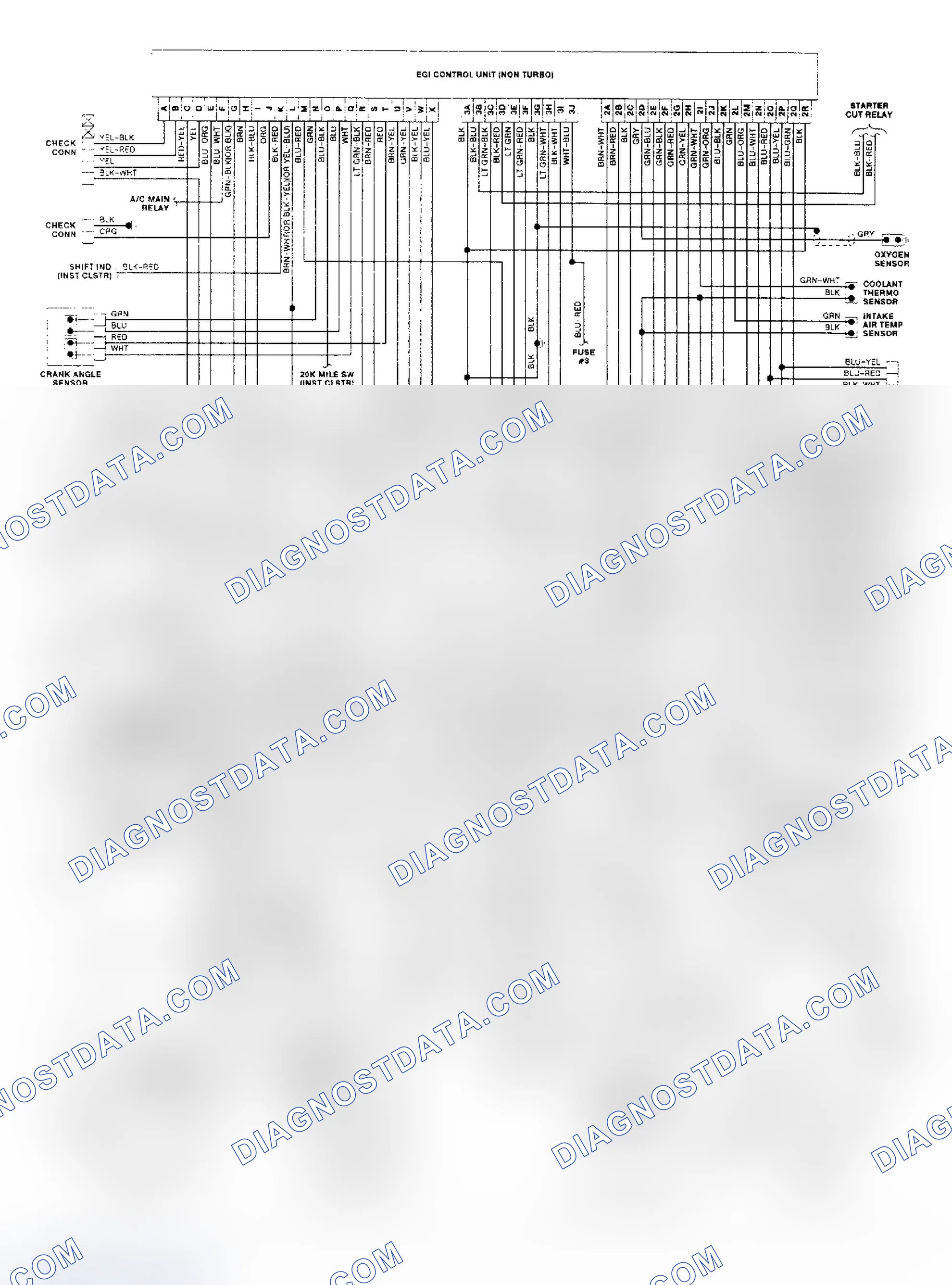 Scheme 53: RX7 Non-Turbo Wiring Diagram