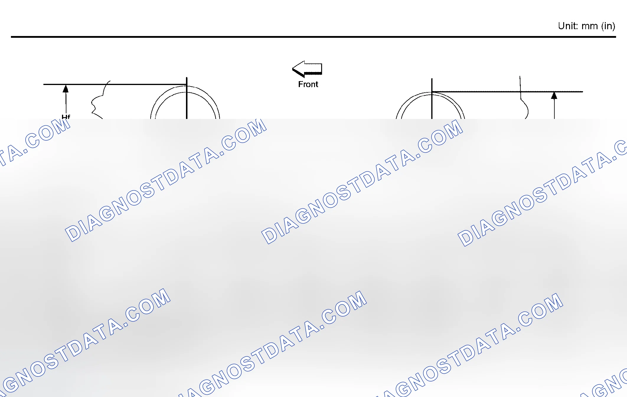 Scheme 3: WHEELARCH HEIGHT (UNLADEN*1)