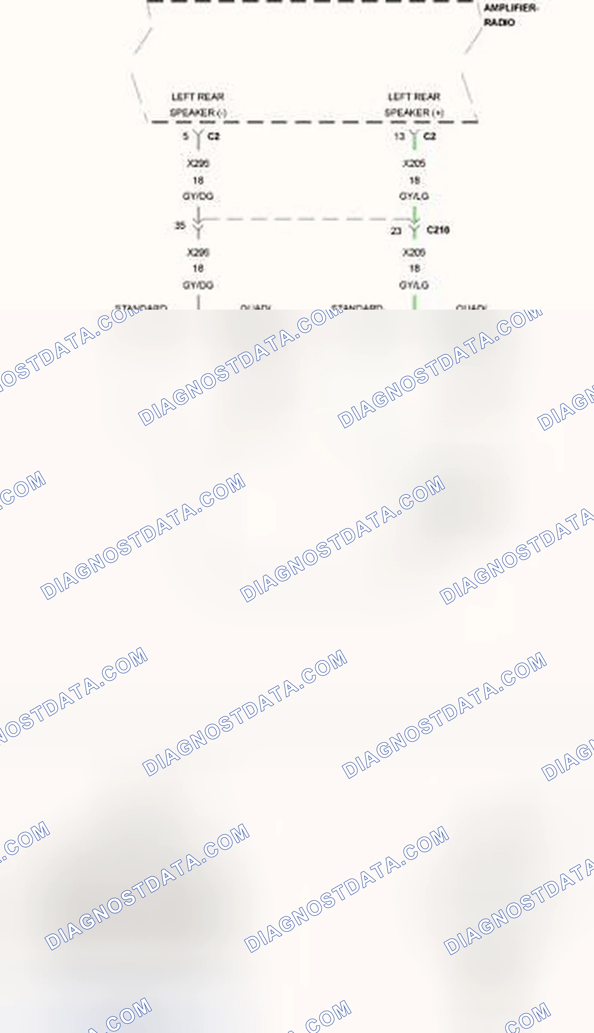 Scheme 56: B1475-CHANNEL 5 AUDIO SPEAKER OUTPUT CIRCUIT LOW