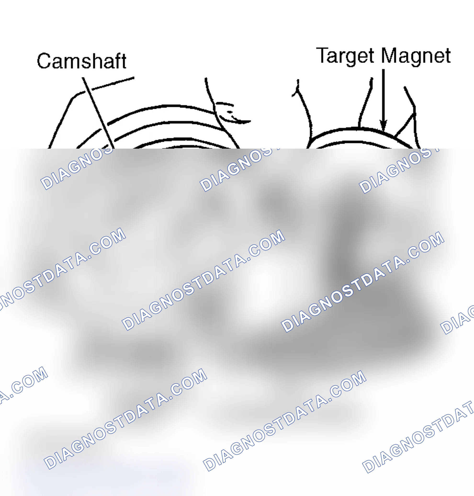 Scheme 25: Locating Camshaft, Target Magnet & Locating Dowels