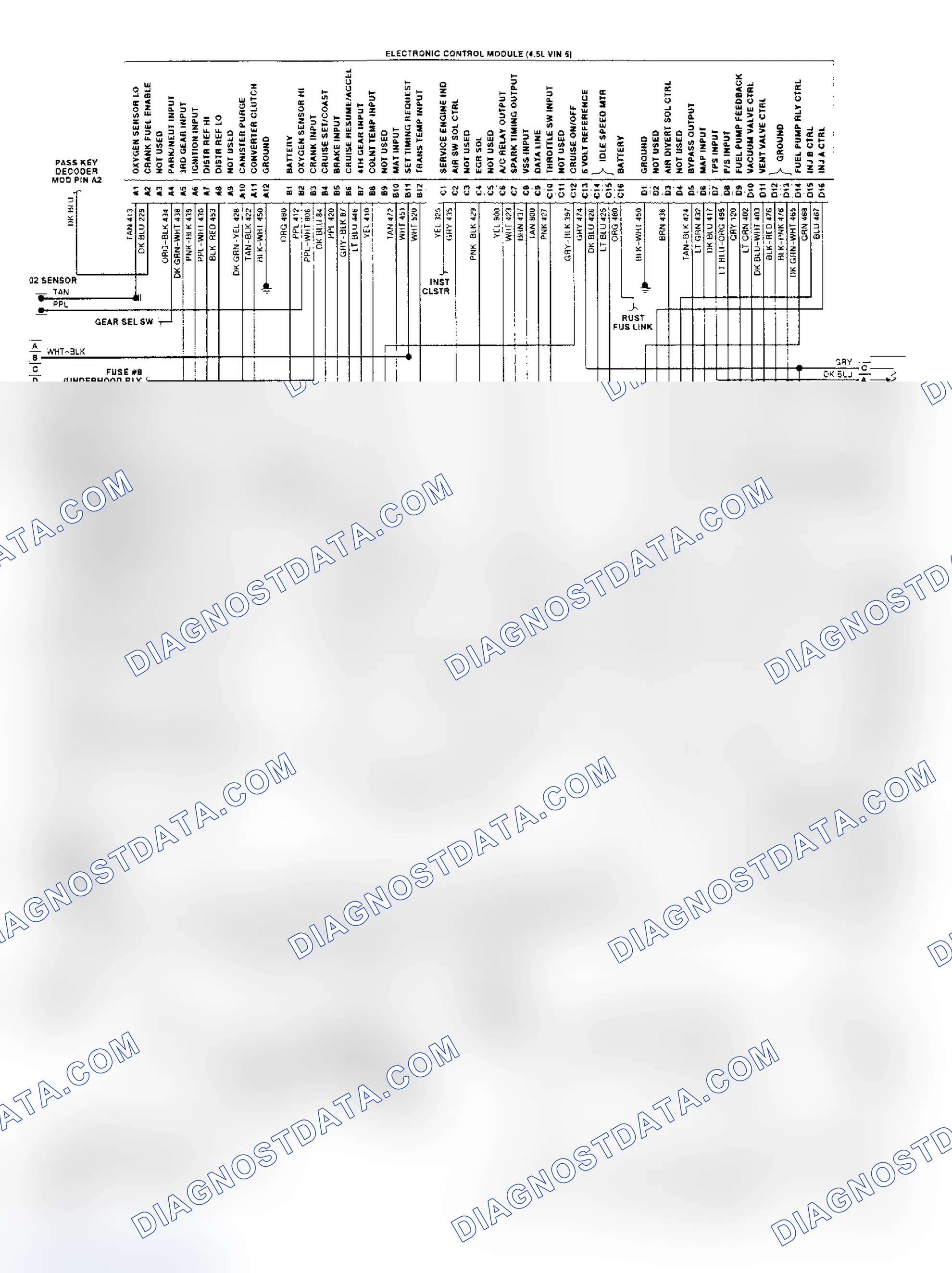 Scheme 400: Eldorado & Seville DFI ECM Wiring Diagram