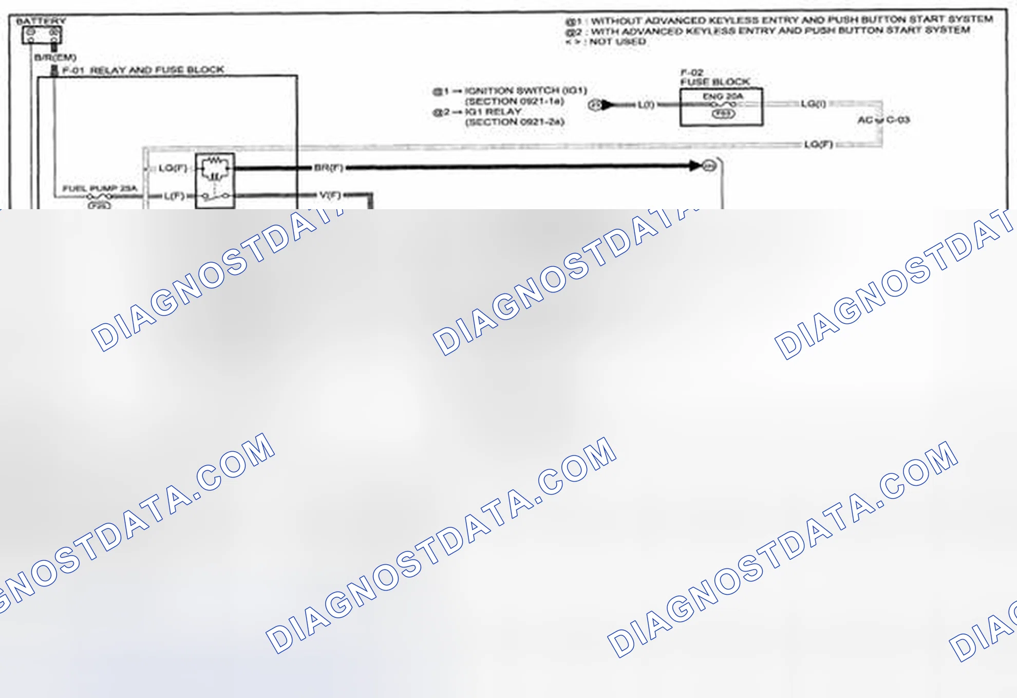 Scheme 102: Fuel System (MZR 2.3 DISI Turbo) Wiring Diagram - 0114-4 (1 Of 2)