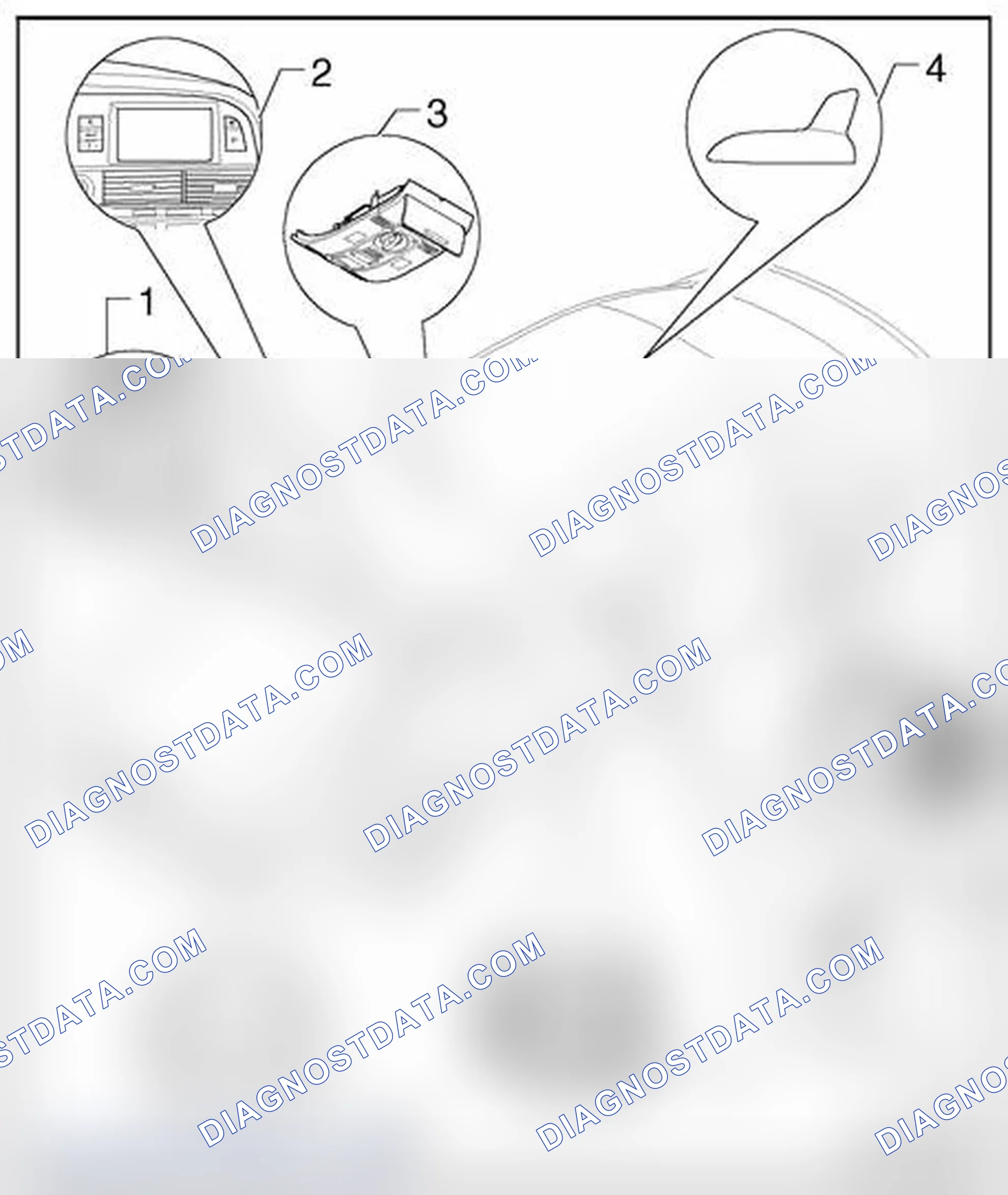 Scheme 116: Hands-Free Mobile Telephone System/MMI - Sedan Avant, component overview