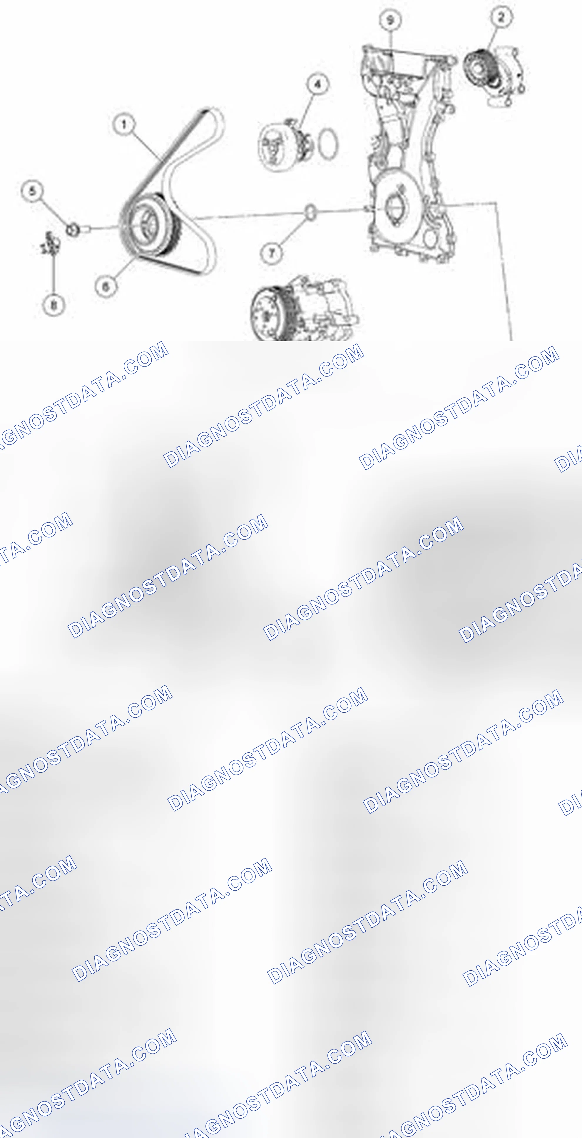 Scheme 864: FRONT ENGINE BLOCK - HYBRID EXPLODED VIEW
