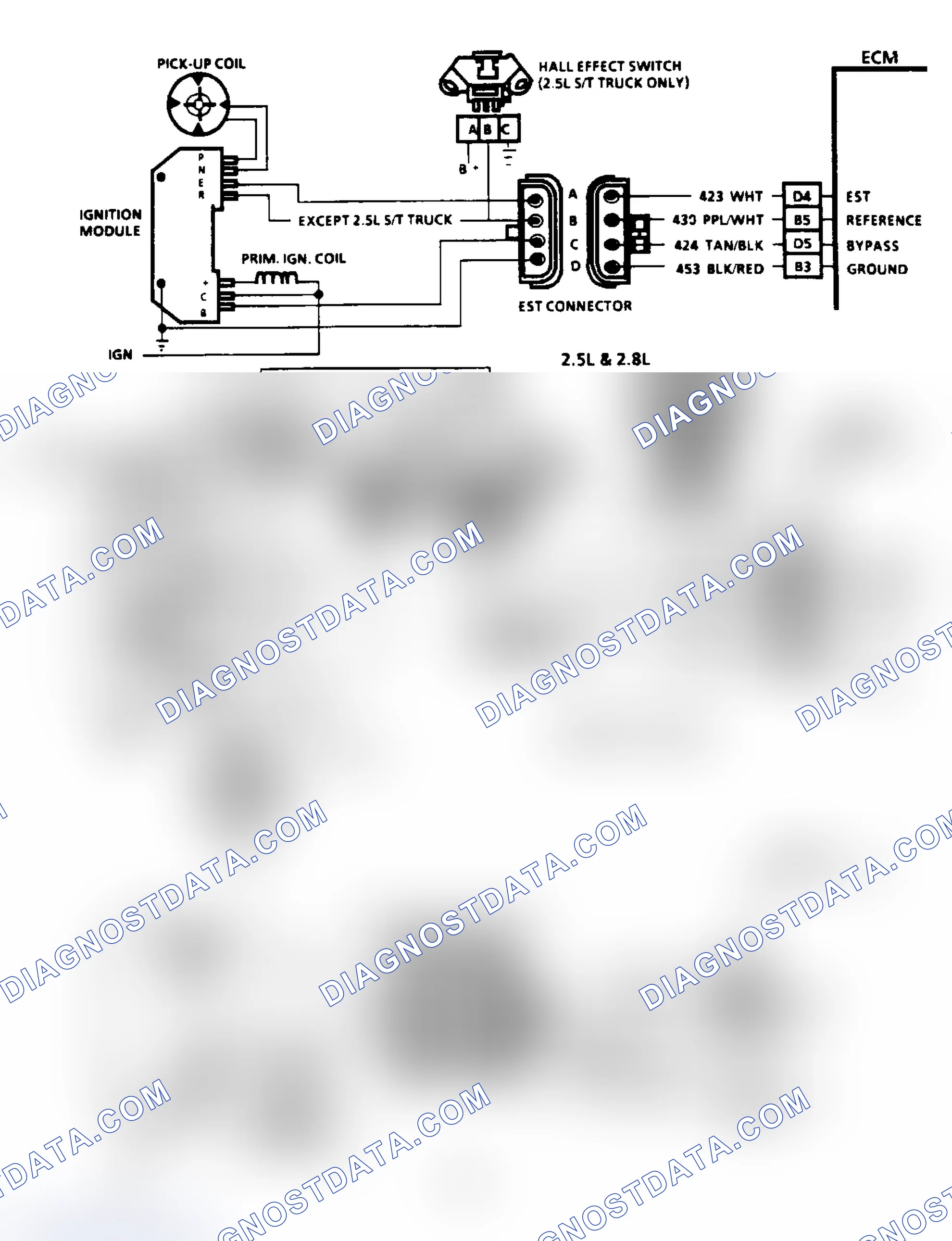 Scheme 69: Code 42: EST With HEI Ignition Circuit Diagram