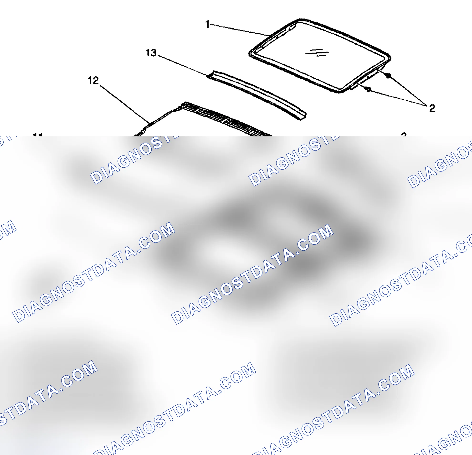 Scheme 9: POWER SUNROOF DISASSEMBLED VIEW