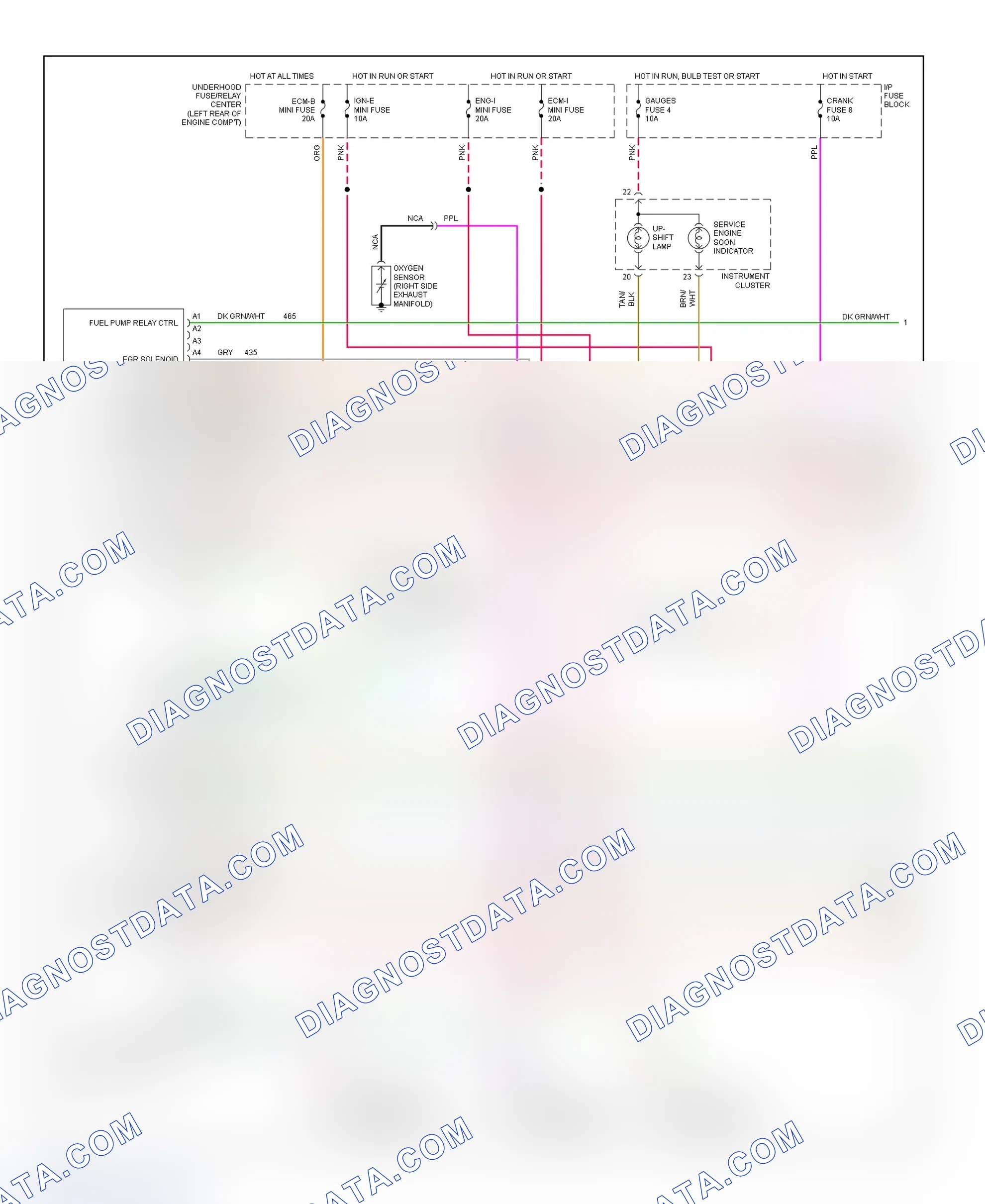 Scheme 630: Wiring Diagram ("C" & "K" Series Pickup, Sierra, Tahoe & Yukon - 5.7L With M/T - 1 Of 2)