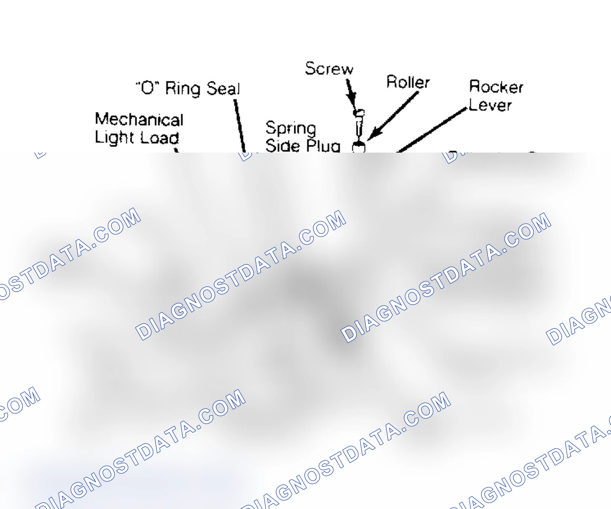 Scheme 38: Exploded View of Automatic Advance Assembly Seals must be replaced with injection pump removed from engine.