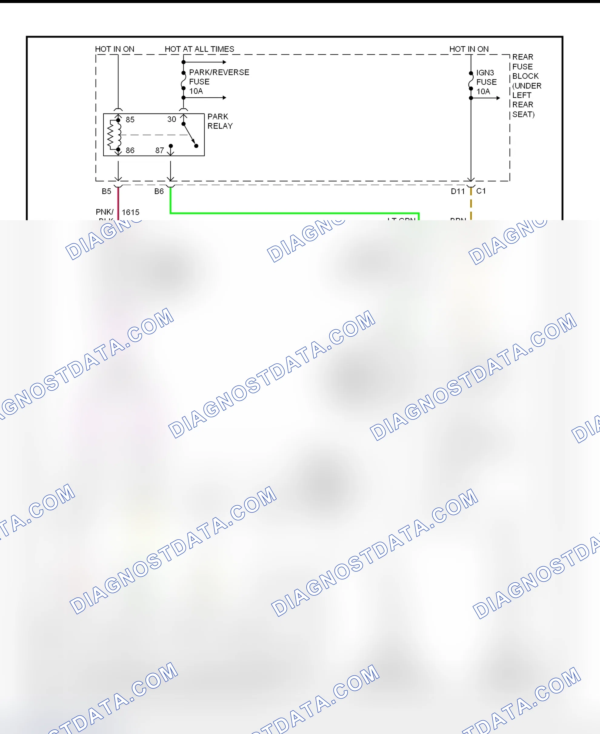 Fig. 38: Shift Interlock System Wiring Diagram (Deville - With Console Shift)