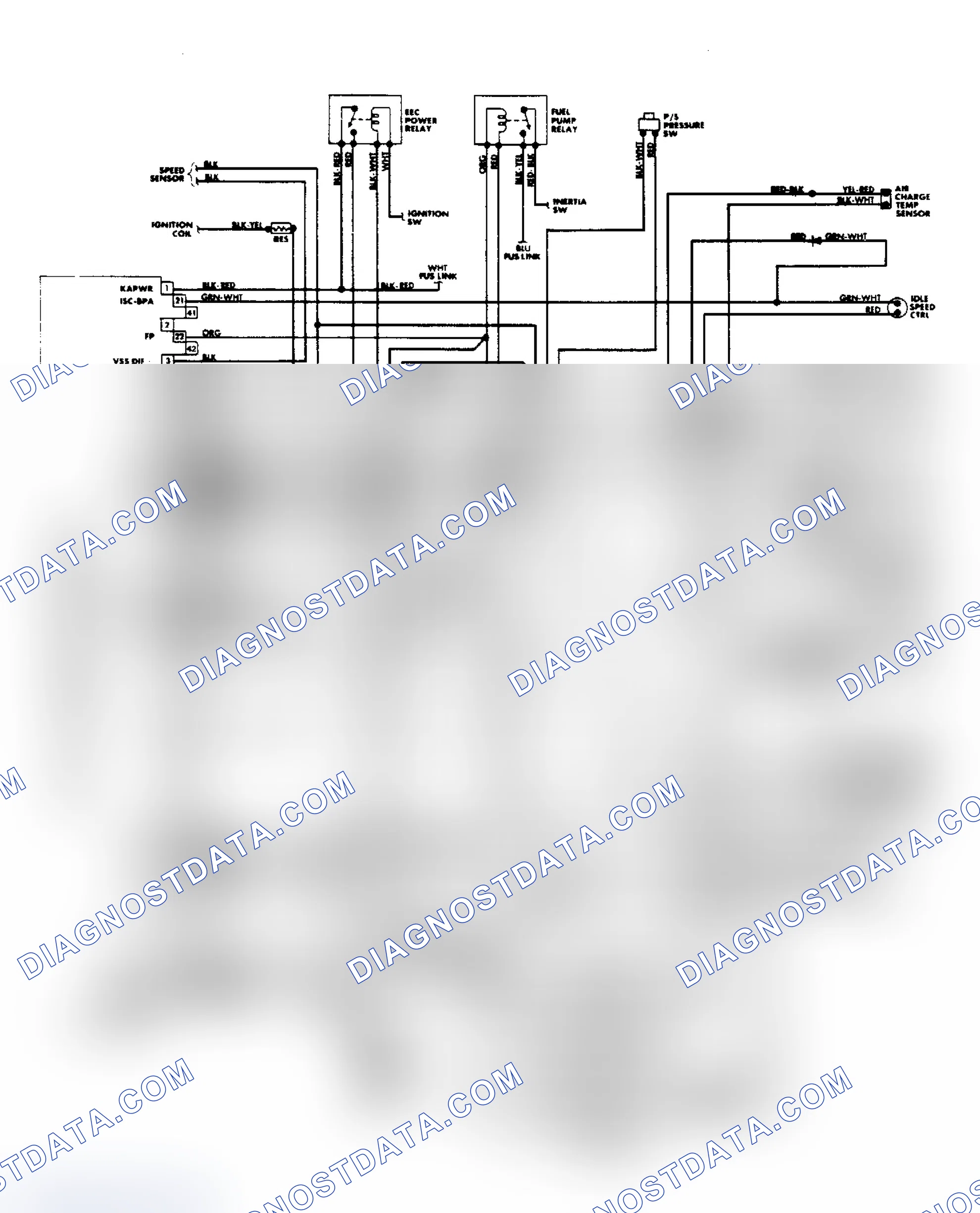 Scheme 82: "E" Series 5.0L EFI EEC-IV Wiring Diagram
