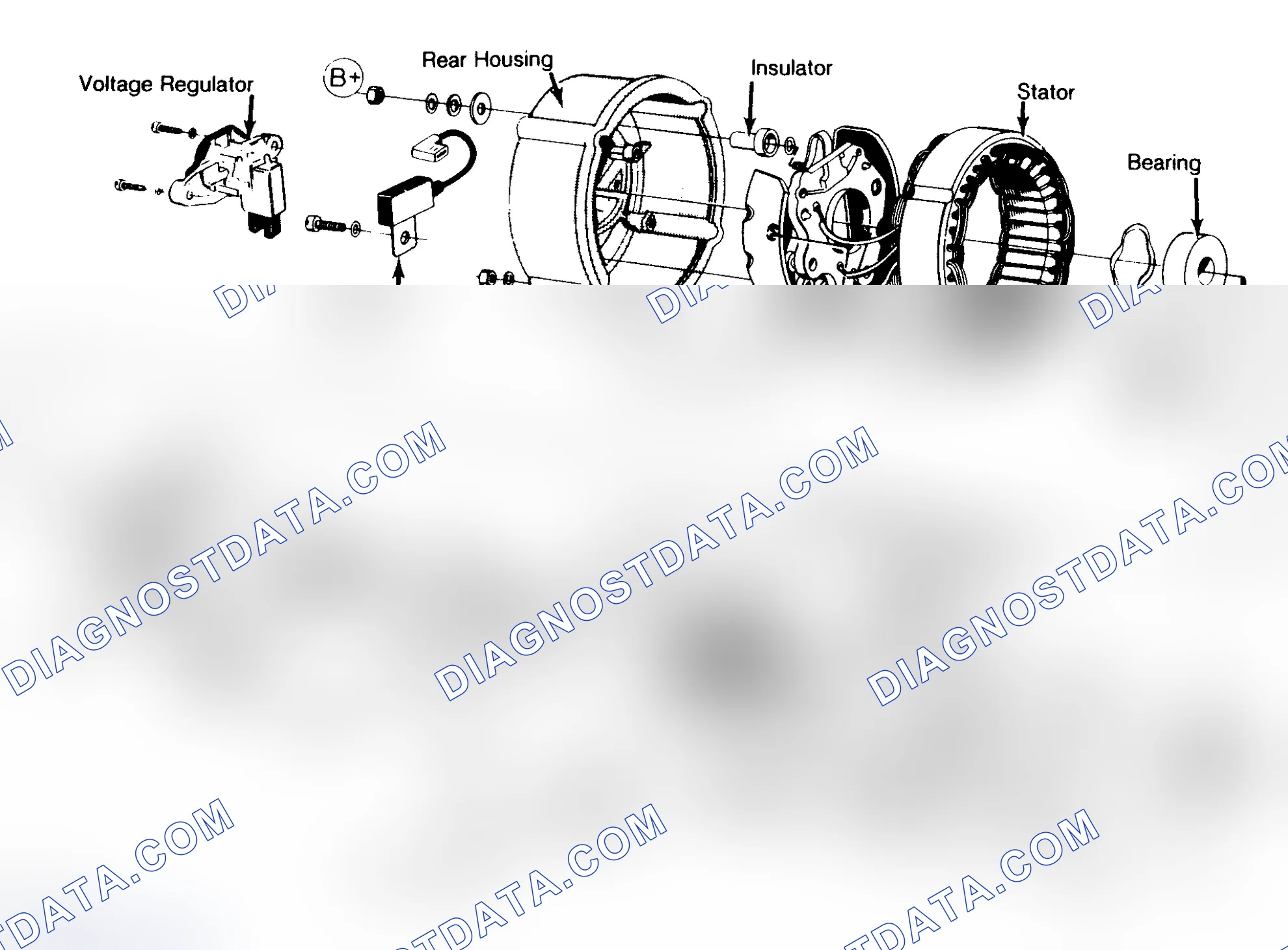 Scheme 1: Exploded View Of Bosch 110-Amp Alternator