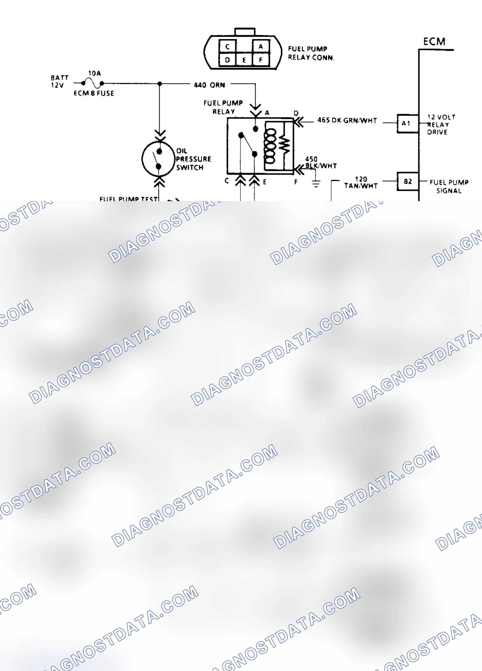 Scheme 39: Chart A5A, Fuel Pump Relay Schematic ("R/V" W/Dual Tanks)