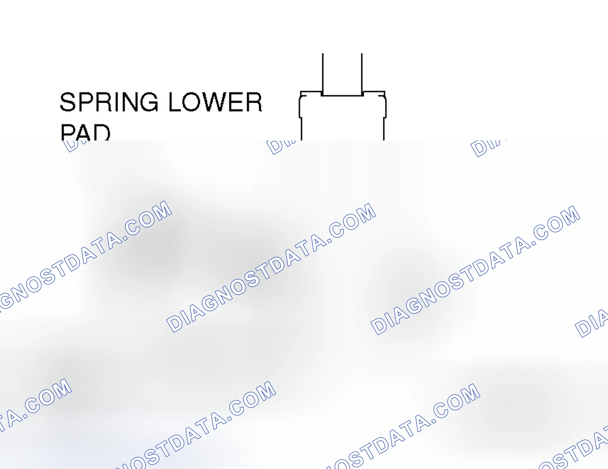 Scheme 5: >> A << SPRING LOWER PAD INSTALLATION