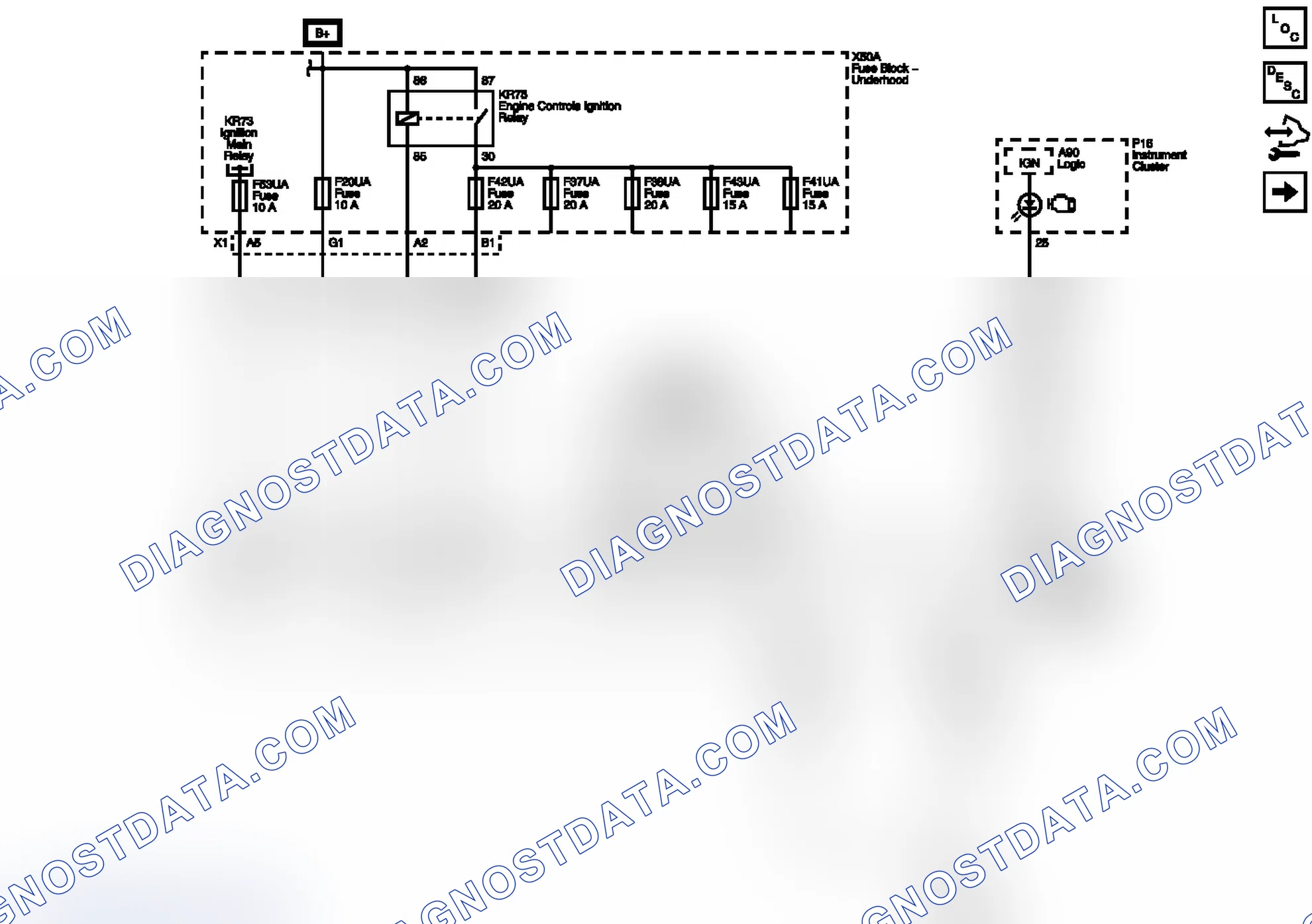 Scheme 90: Module Power, Ground, Serial Data And MIL