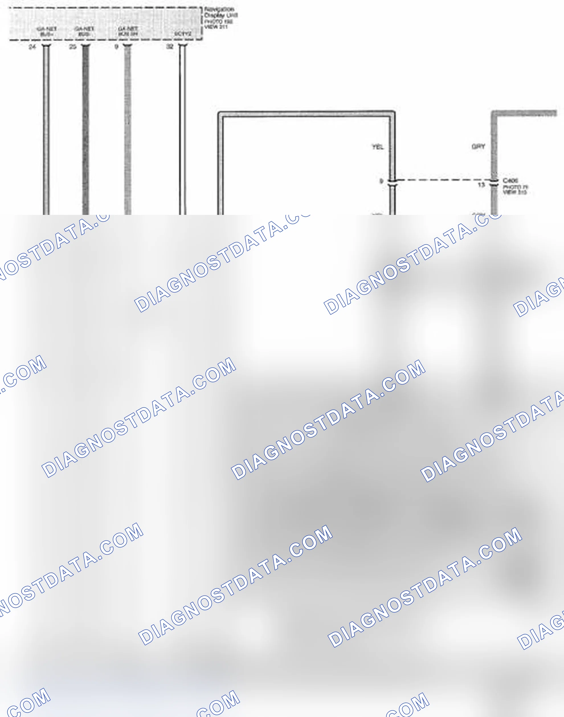Scheme 494: Navigation System Circuit Diagram (Page 156-4)