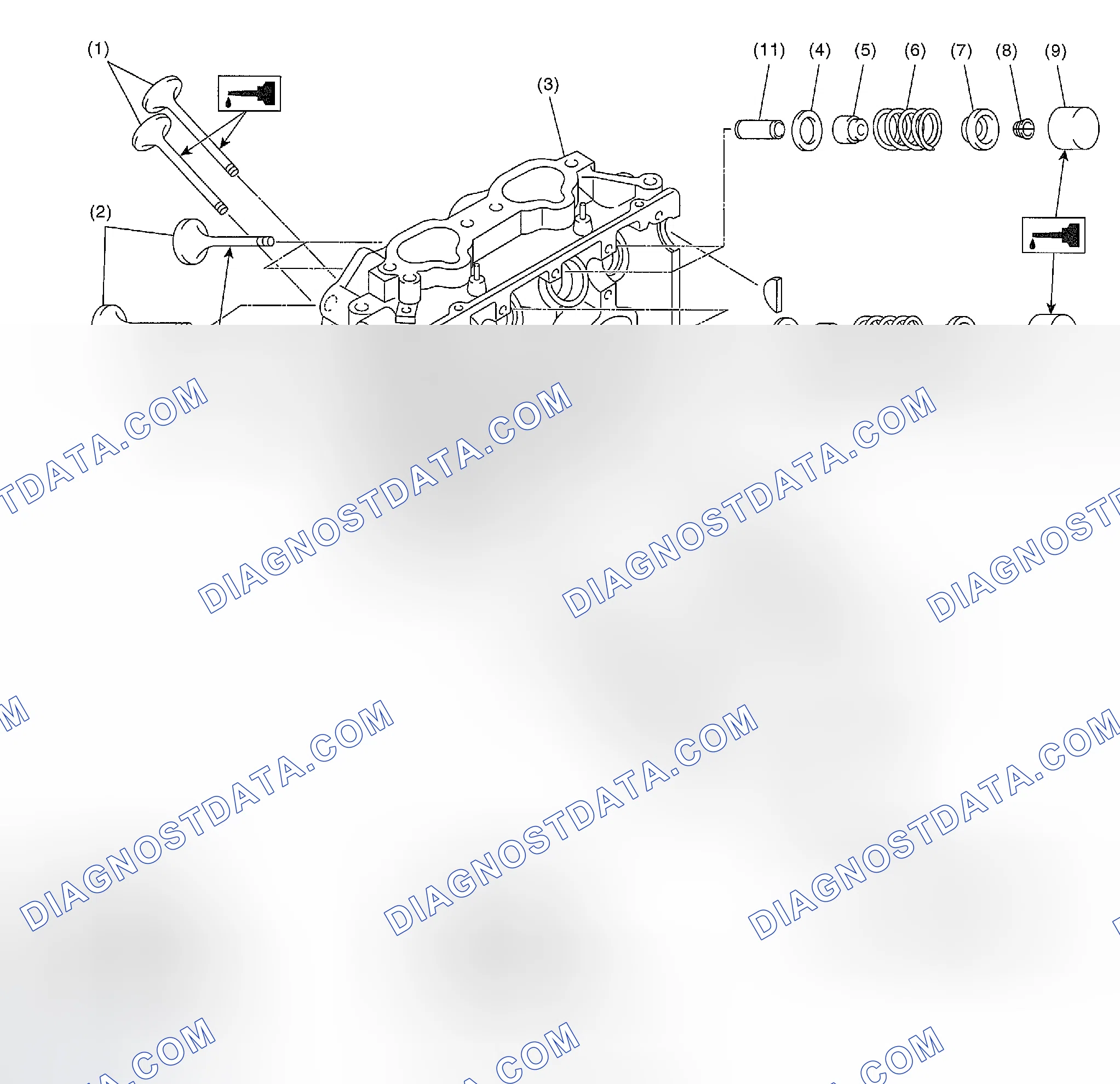 Scheme 486: CYLINDER HEAD AND VALVE ASSEMBLY