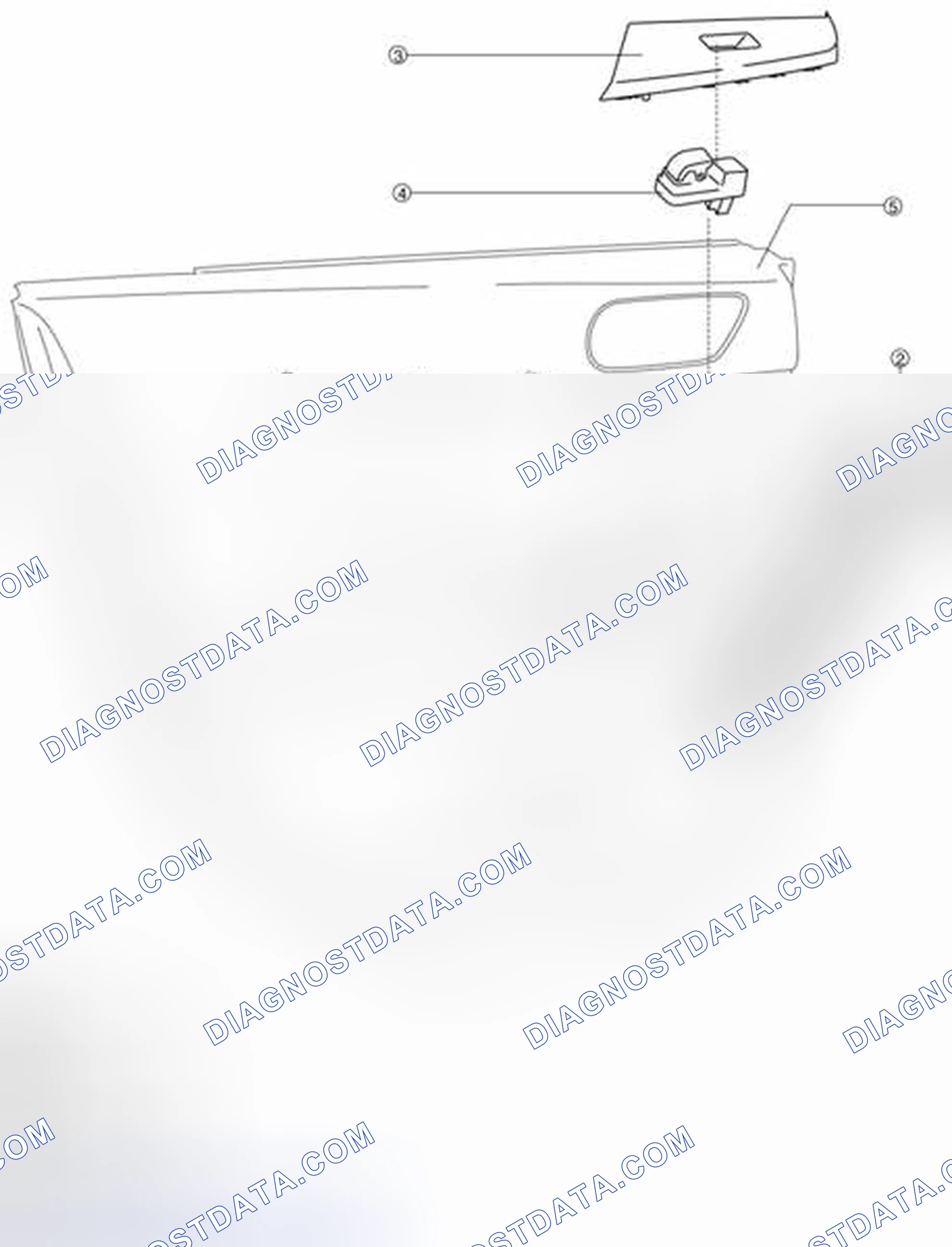 Scheme 75: REAR DOOR TRIM DISASSEMBLY/ASSEMBLY