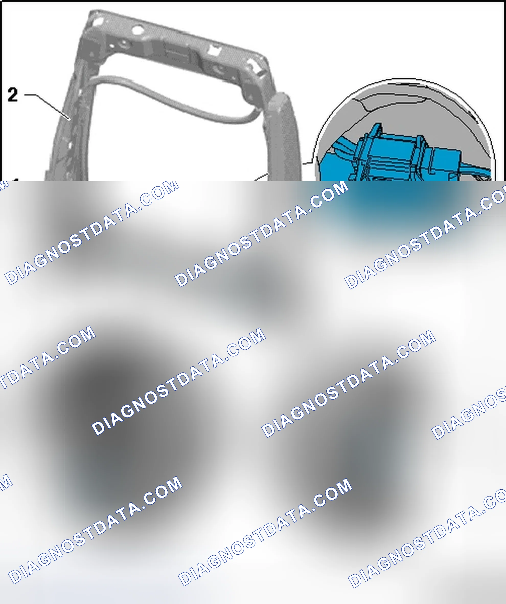 Scheme 72: FRONT SEAT BACKREST ADJUSTMENT MOTORS V45/V46 ASSEMBLY OVERVIEW
