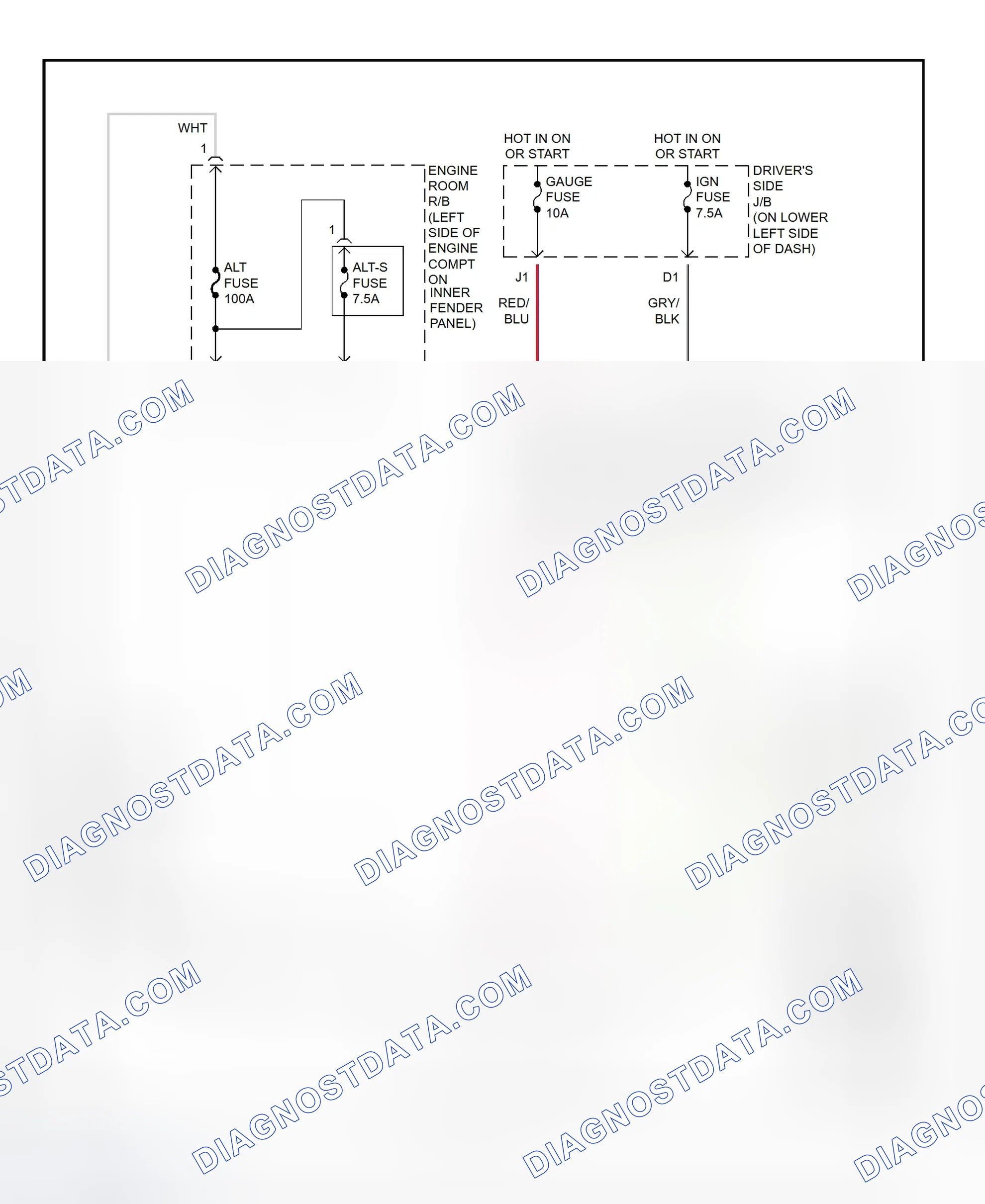 Scheme 13: Charging System Wiring Diagram (4Runner)