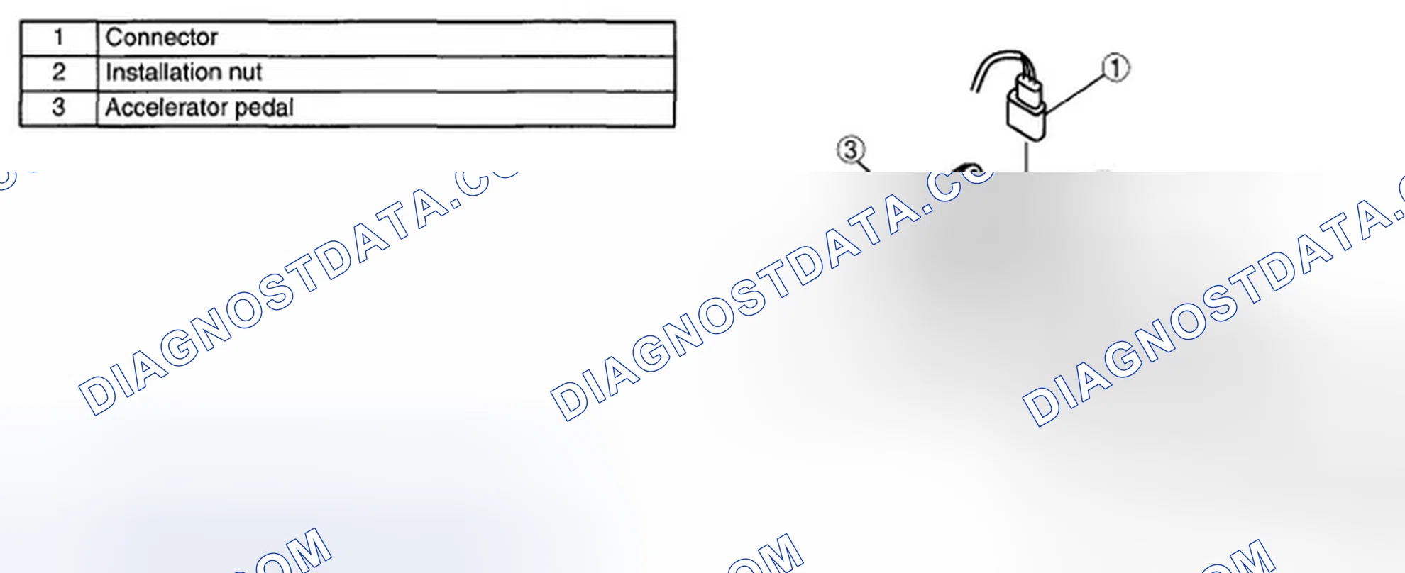 Scheme 302: ACCELERATOR PEDAL REMOVAL/INSTALLATION [LF, L3]