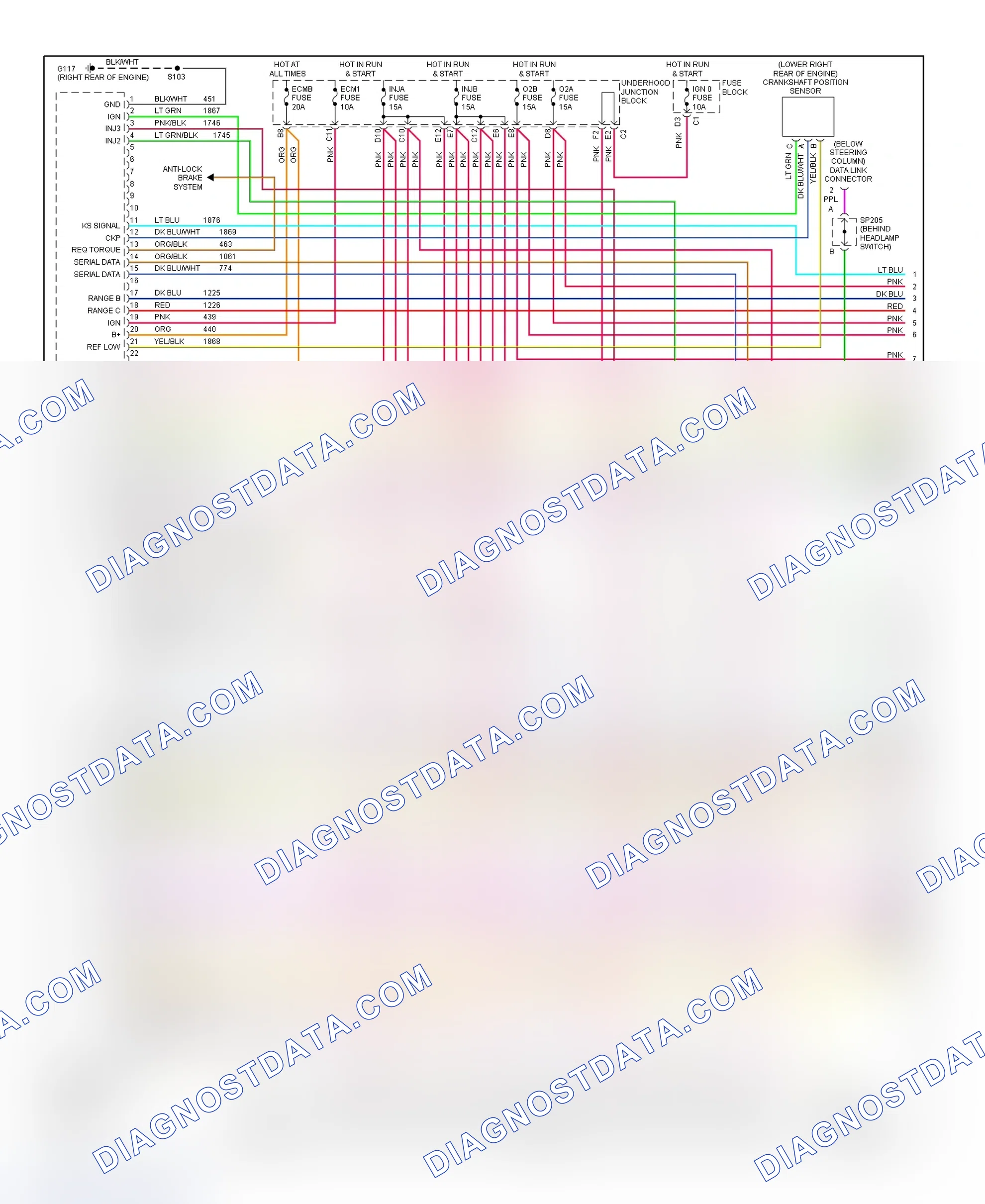 Scheme 173: PCM Wiring Diagram (Sierra, Silverado, Suburban, Tahoe, Yukon & Yukon XL - 4.8L & 5.3L - Except Canadian Built - 1 Of 5)