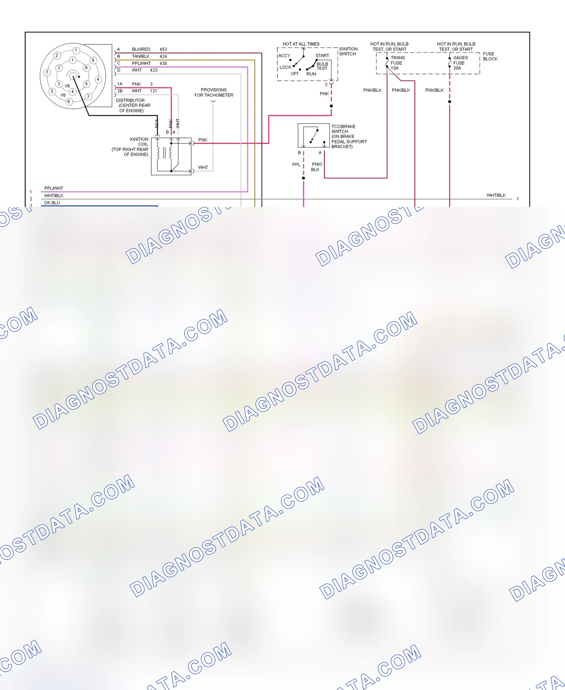 Scheme 389: Wiring Diagram ("P" Series - Cutaway - 7.4L - 2 Of 3)
