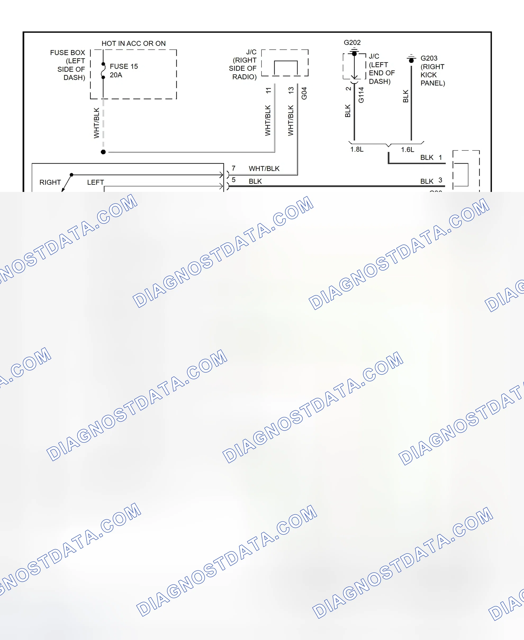 Scheme 3: Power Mirror System Wiring Diagram