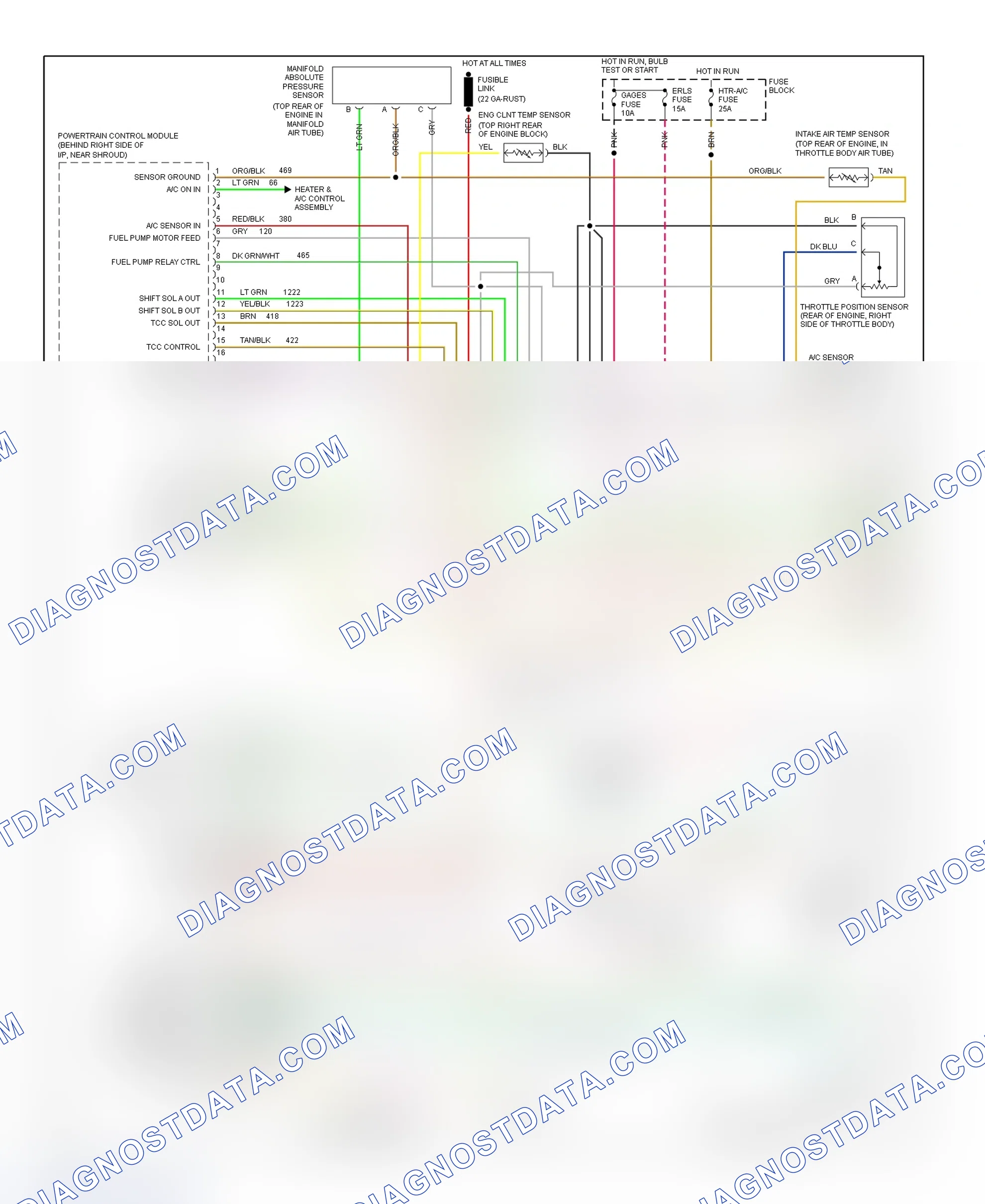 Scheme 146: 3.1L (VIN M) PCM Wiring Diagram (Achieva, Grand Am & Skylark - 1 Of 2)