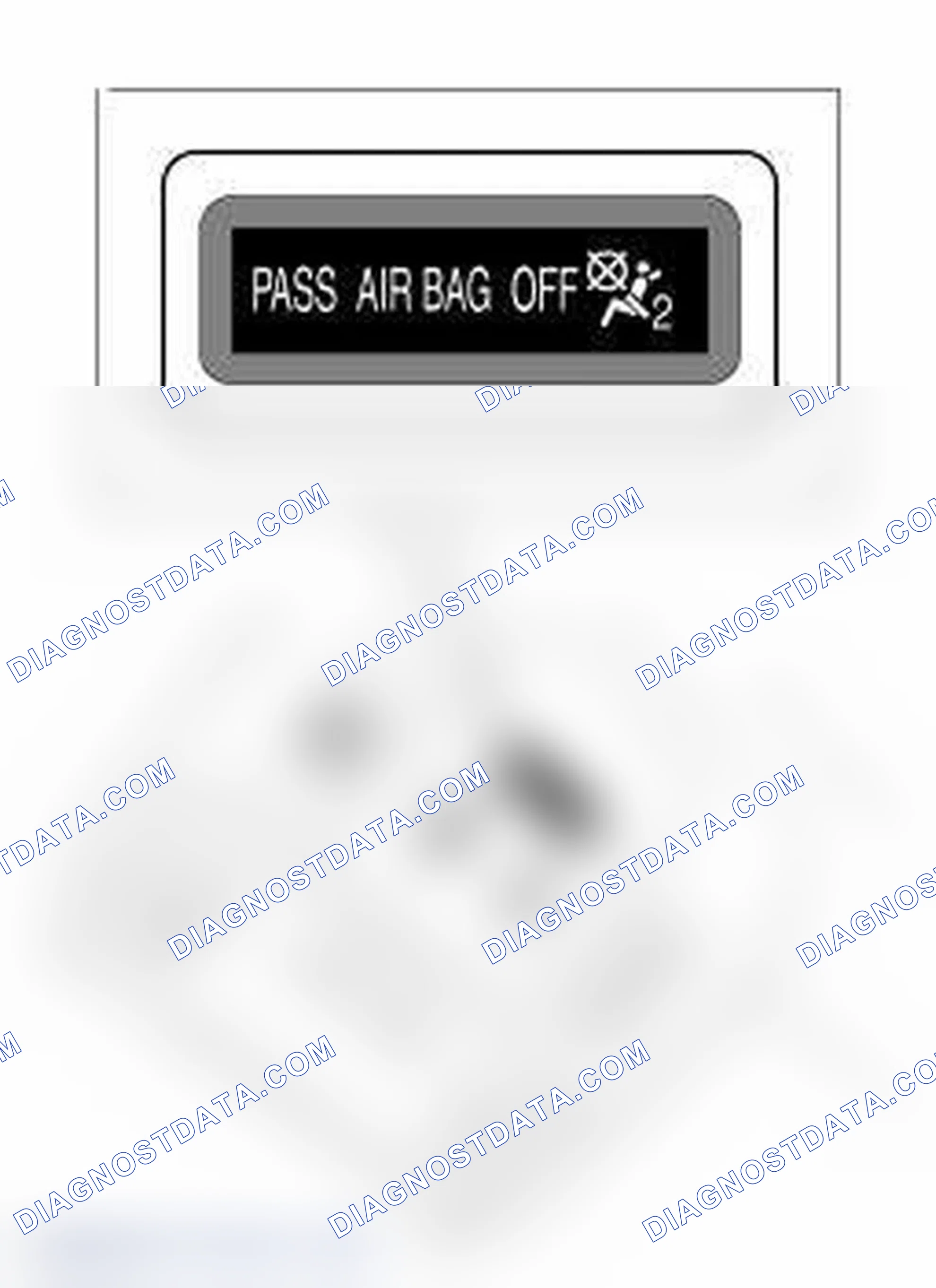 Scheme 19: PASSENGER AIR BAG DEACTIVATION INDICATOR (ALL EXCEPT AUSTRALIA)