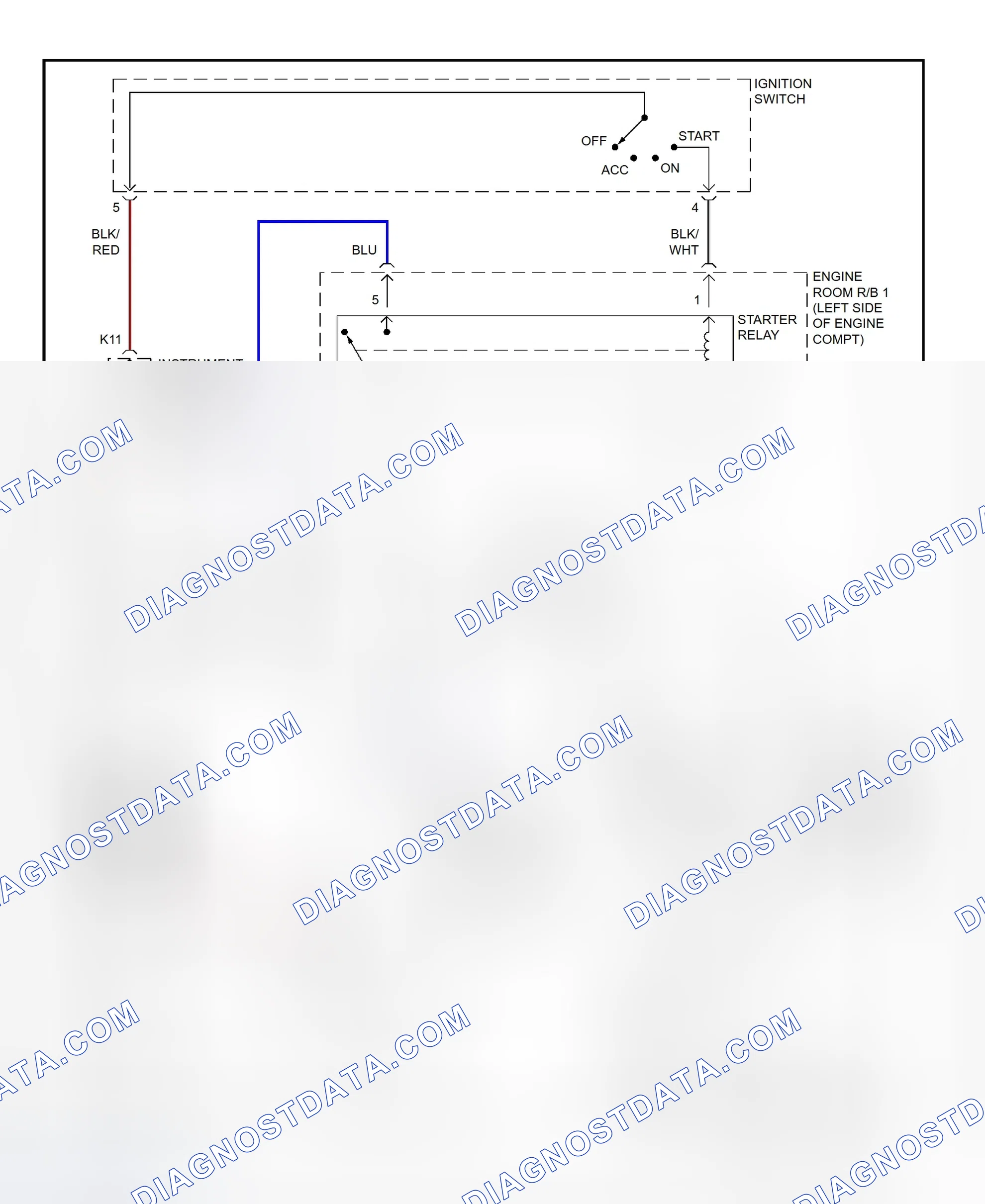 Fig. 23: Starting System Wiring Diagram (Celica)