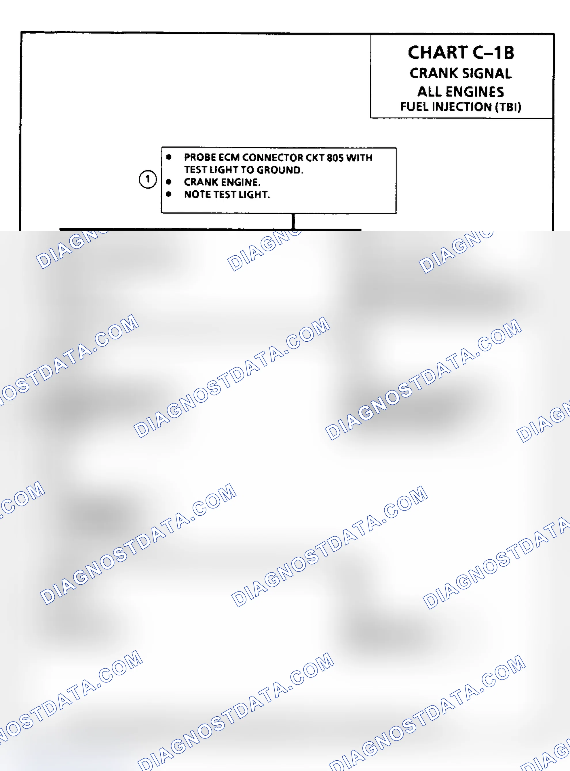 Scheme 243: Chart C1B, Fuel Injection (TBI) Crank Signal