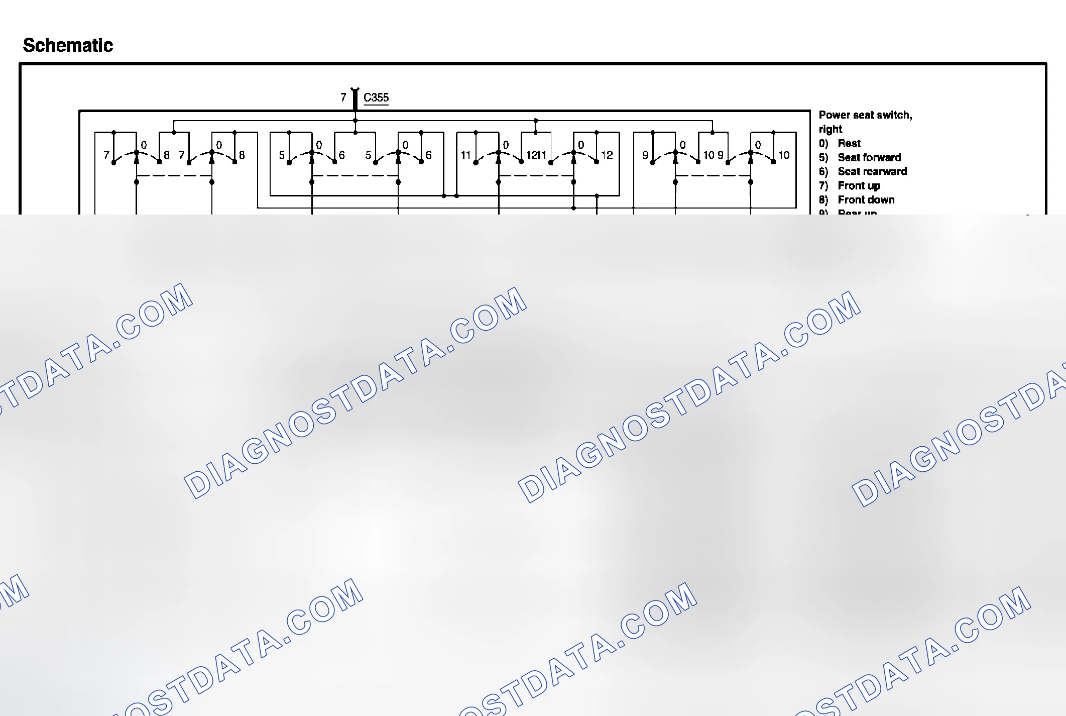 Scheme 33: Power seat switch, right - Expedition