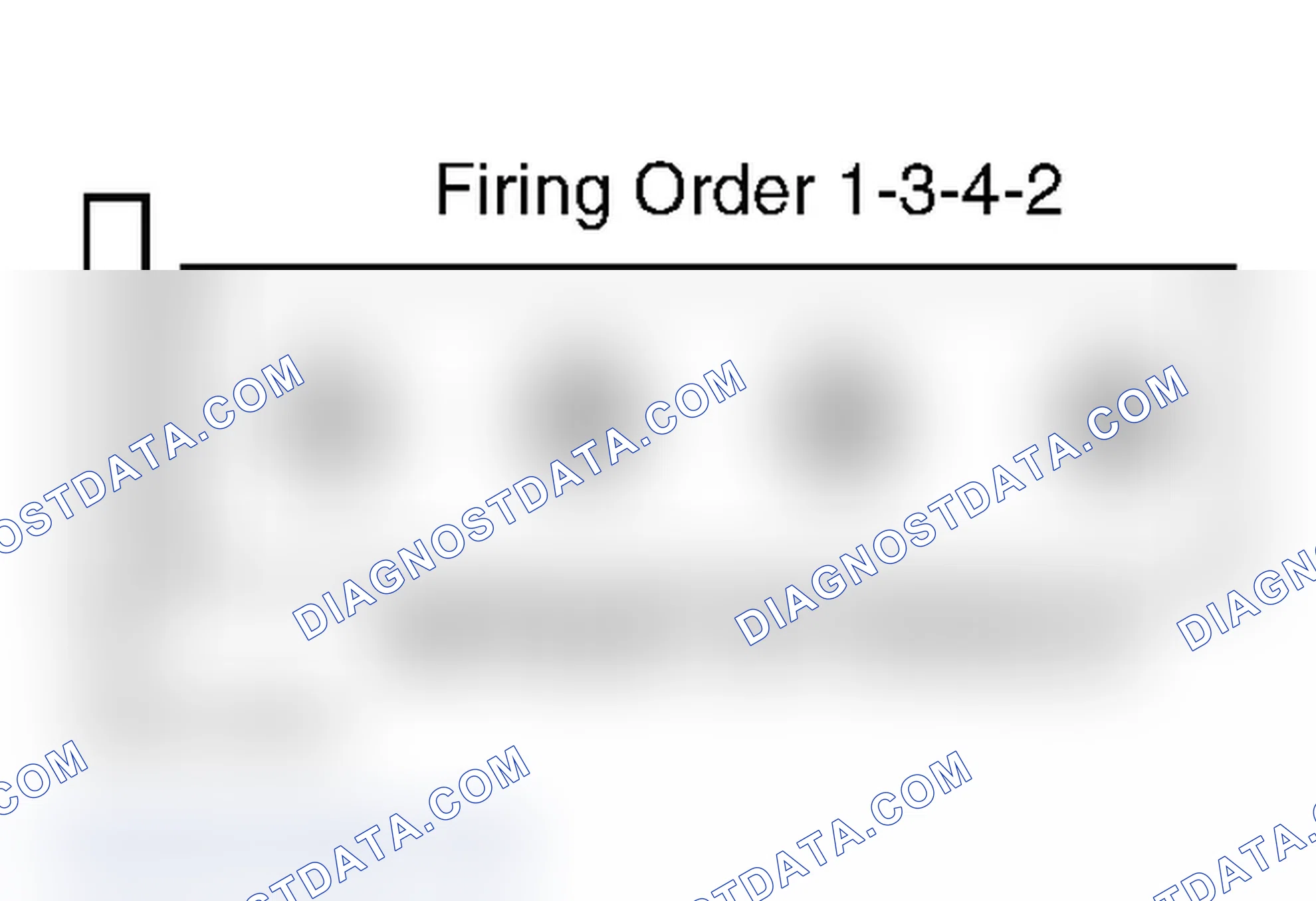 Scheme 1: Firing Order (1.3L, 1.8L, 1.9L, 2.2L & 2.4L)