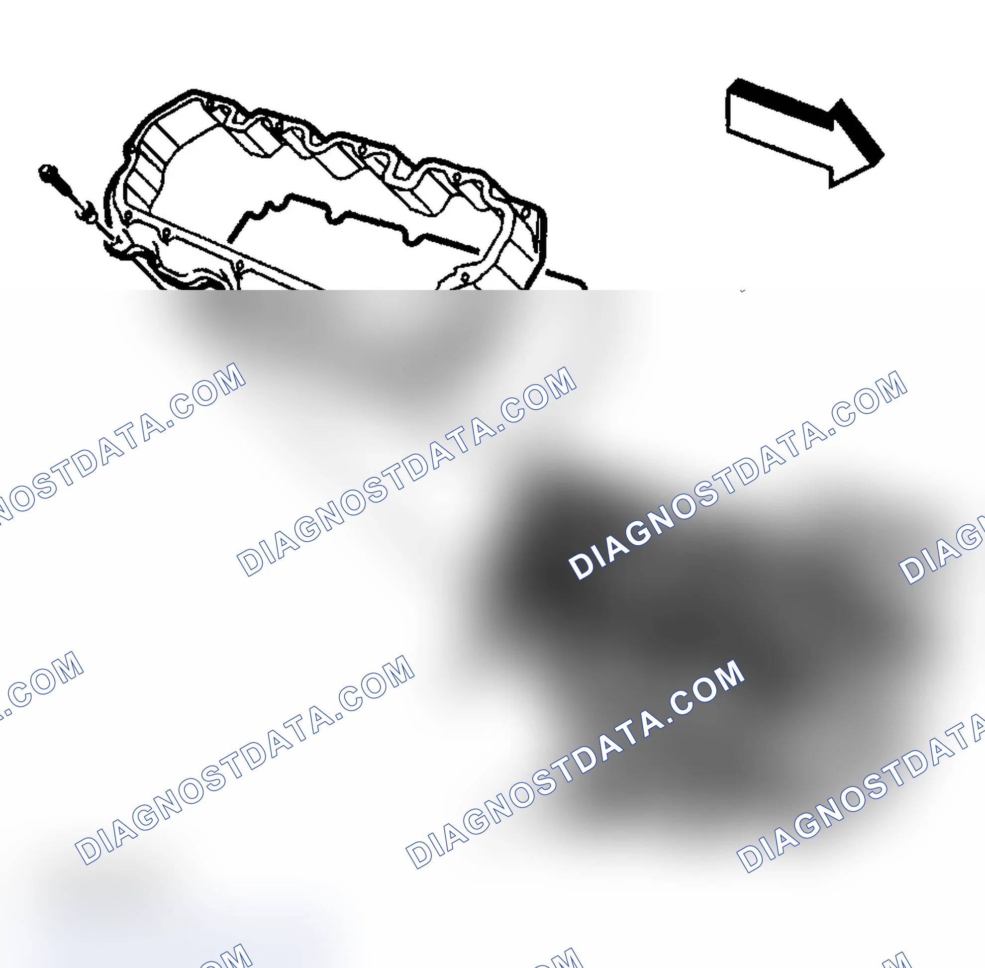 Scheme 1032: Valve Rocker Arm Cover Installation - Lower Right