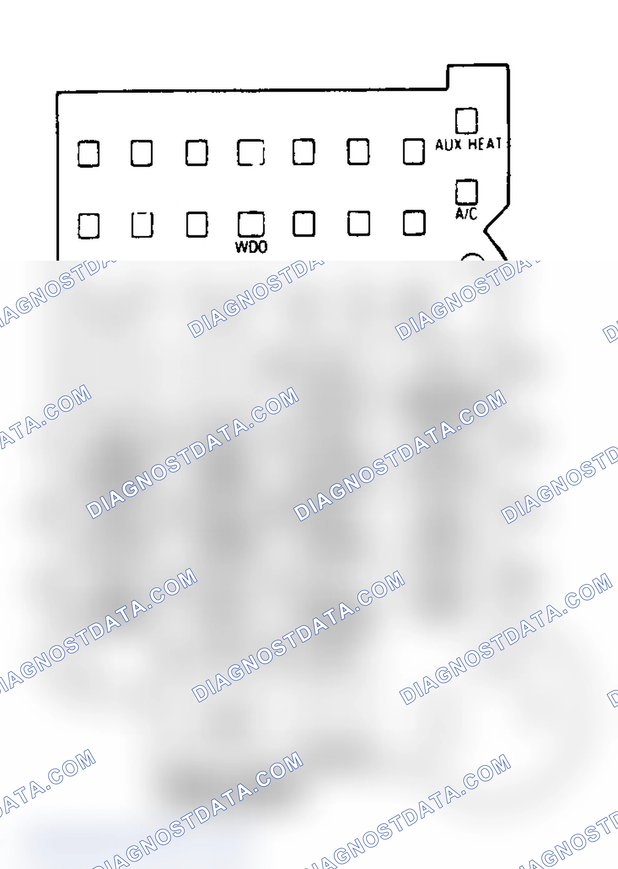 Scheme 5: FUSE PANEL IDENTIFICATION (1988-92 "G" SERIES VAN)