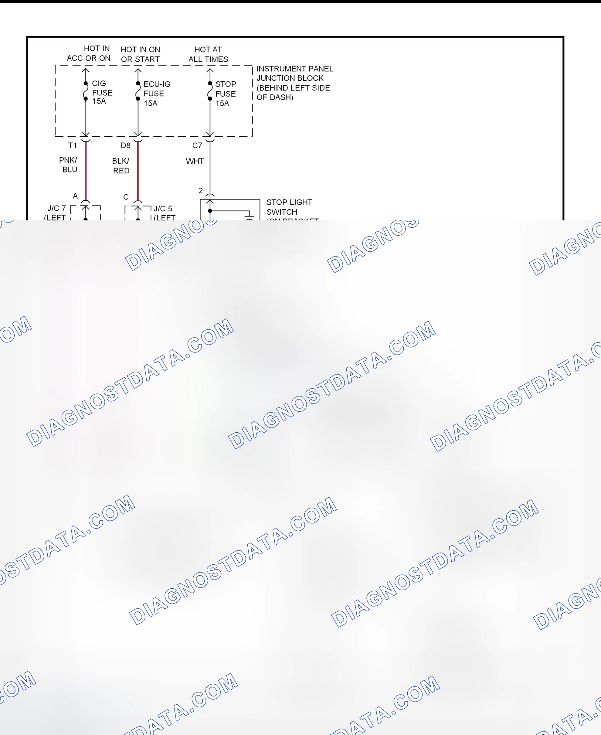 Scheme 290: Shift Interlock System Wiring Diagram (2001 - Lexus ES300)