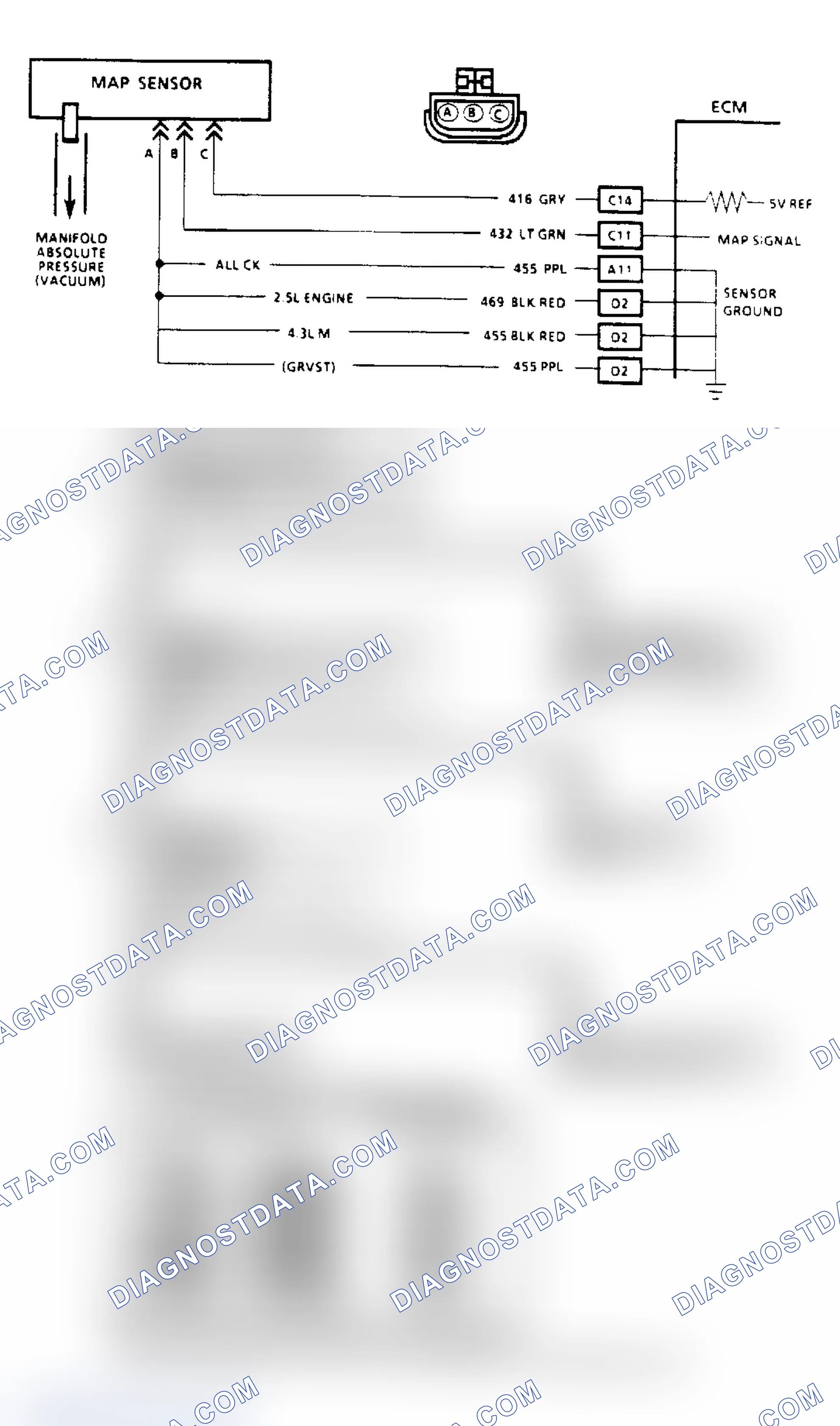 Scheme 67: Code 34, MAP Sensor (Signal Voltage Low)