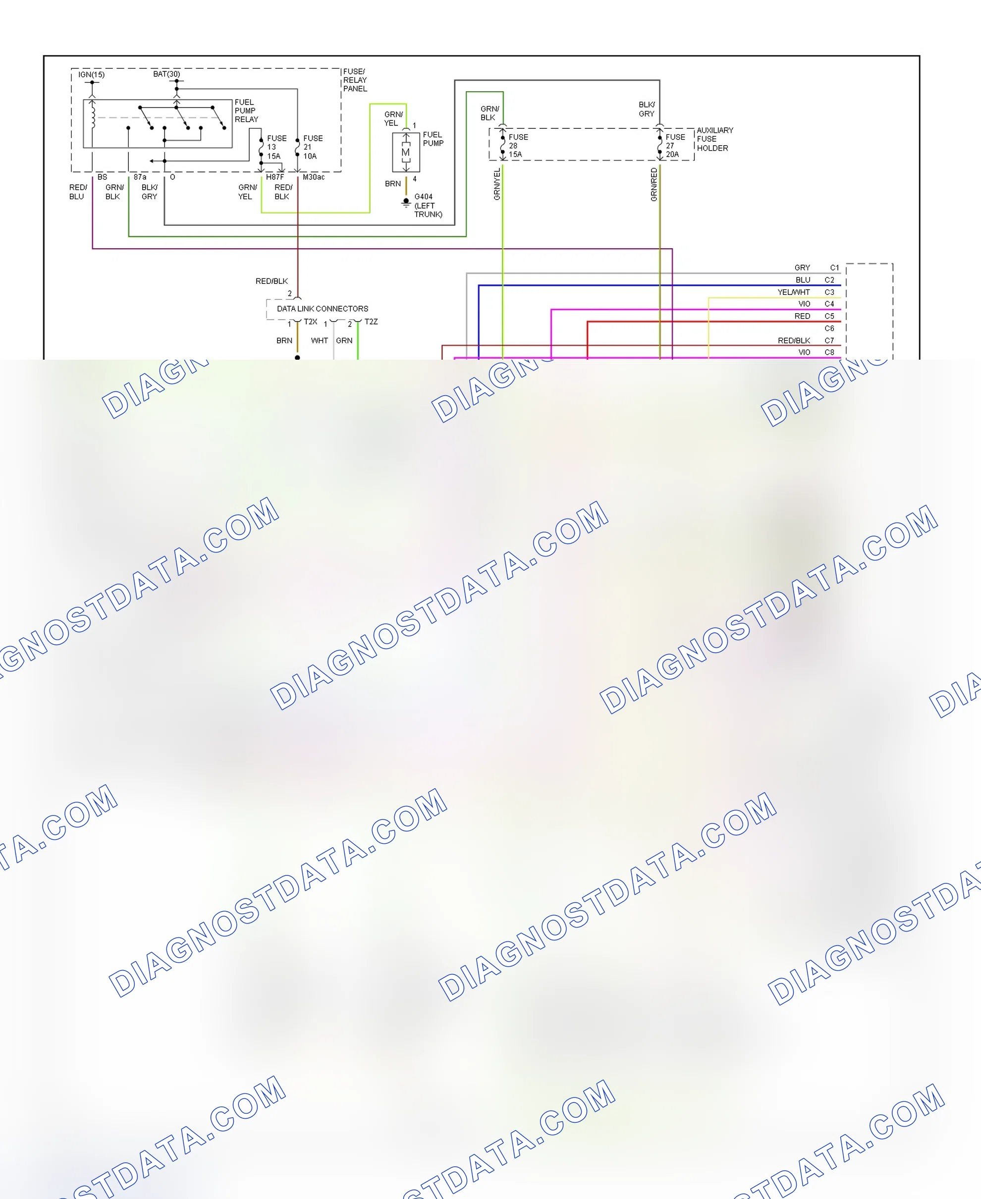 Scheme 6: Wiring Diagram (Cabriolet & 90 2.8L - 2 Of 2)