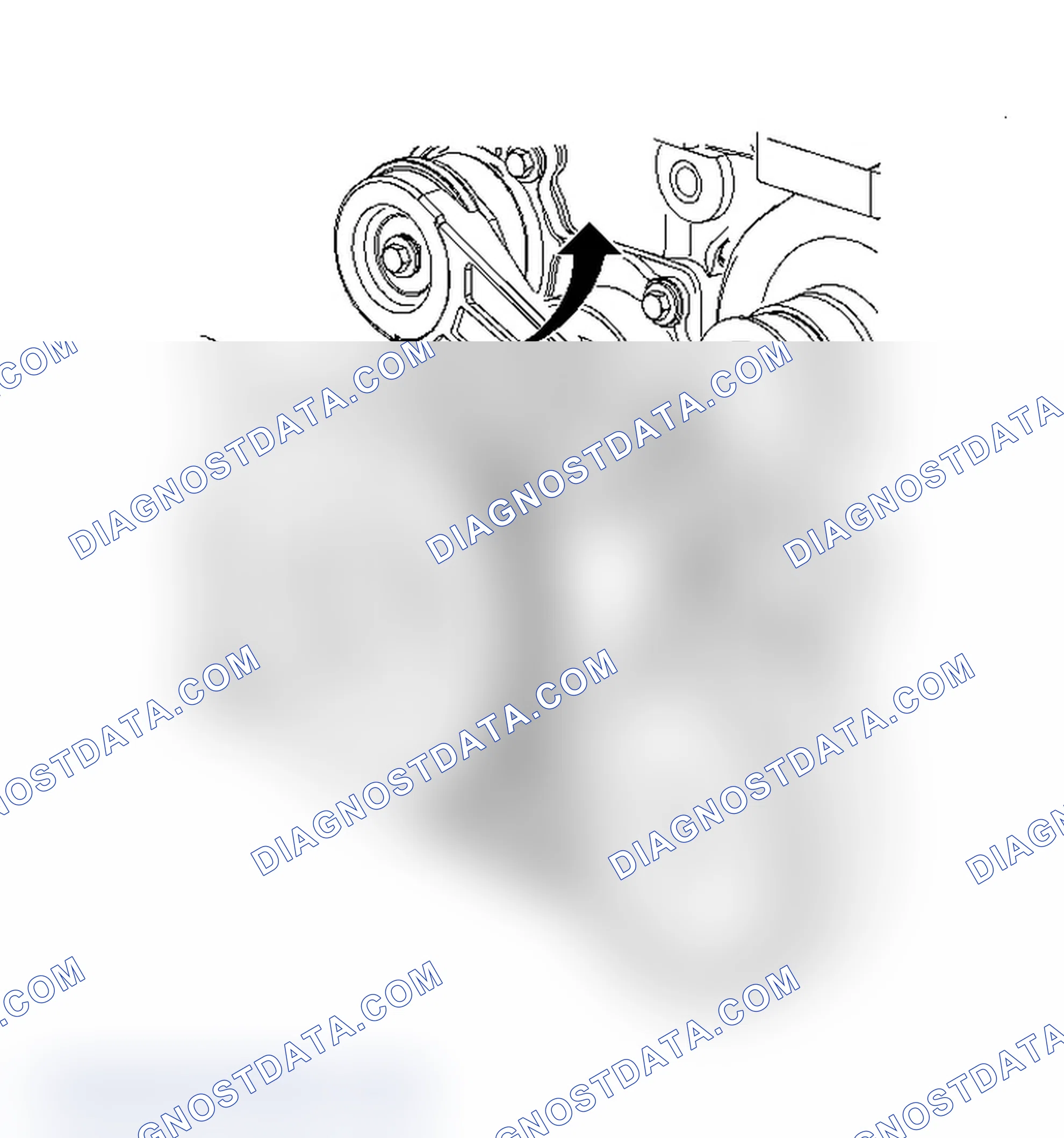 Scheme 8: Serpentine Belt Routing (2.2L Saturn)