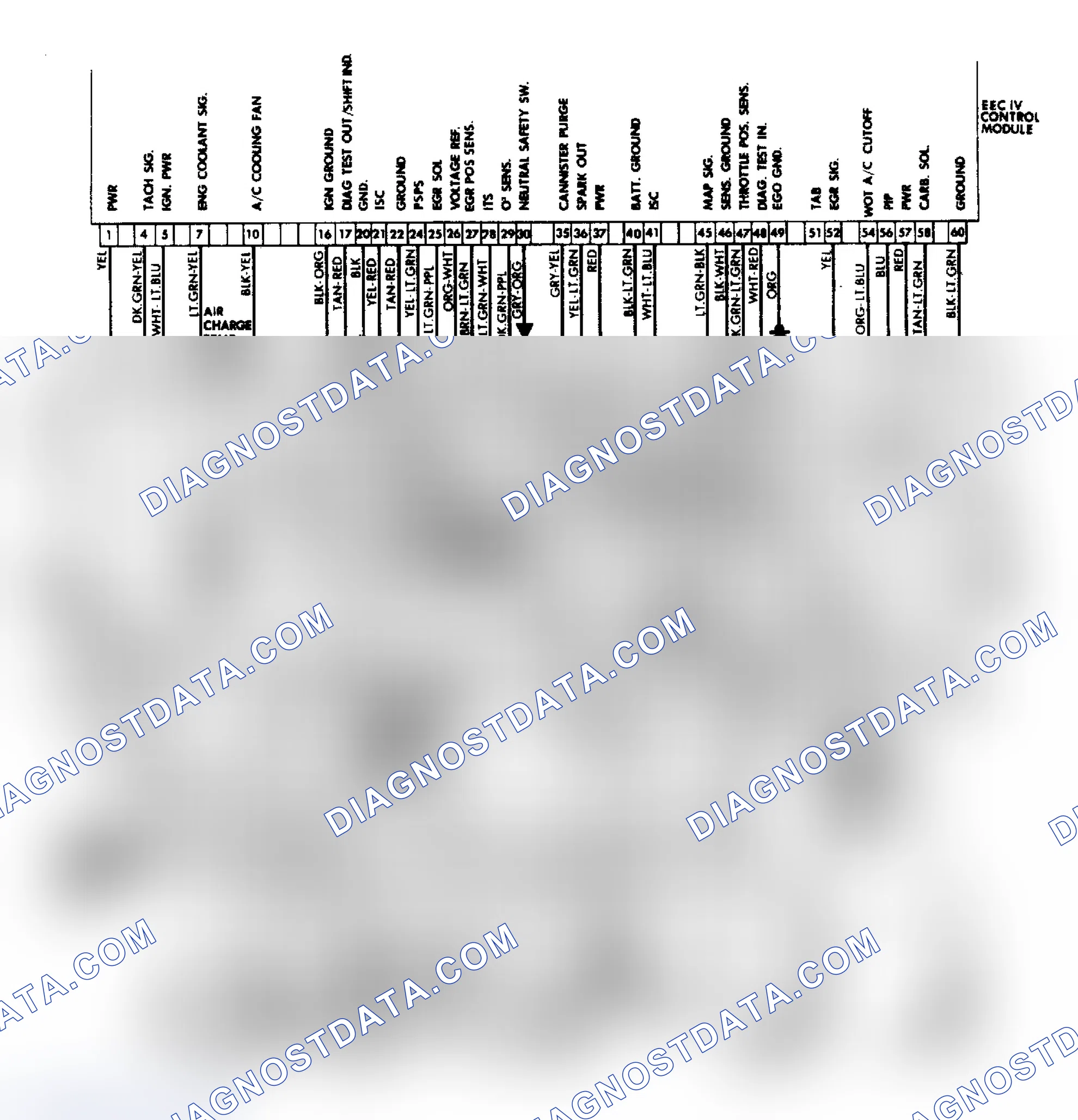 Scheme 4: 2.3L HSC Low Pressure CFI System Wiring Diagram
