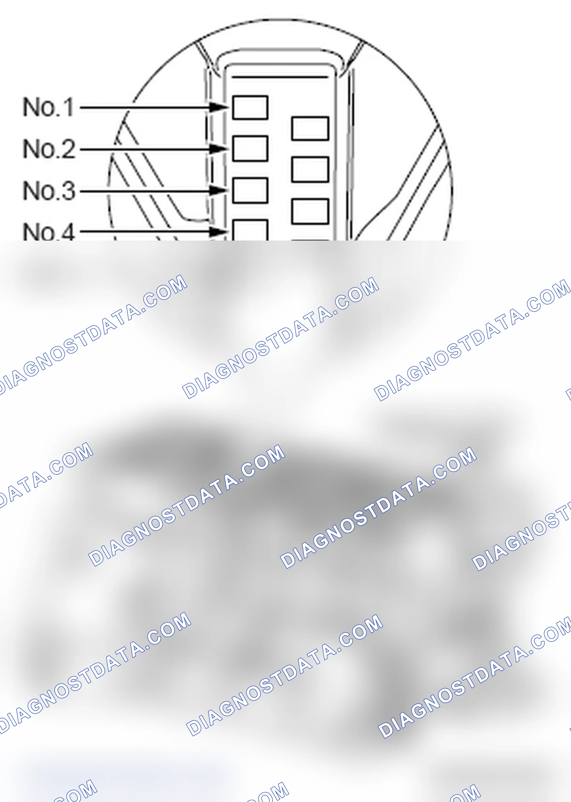 Scheme 659: >> C << CRANKSHAFT BEARING UPPER INSTALLATION