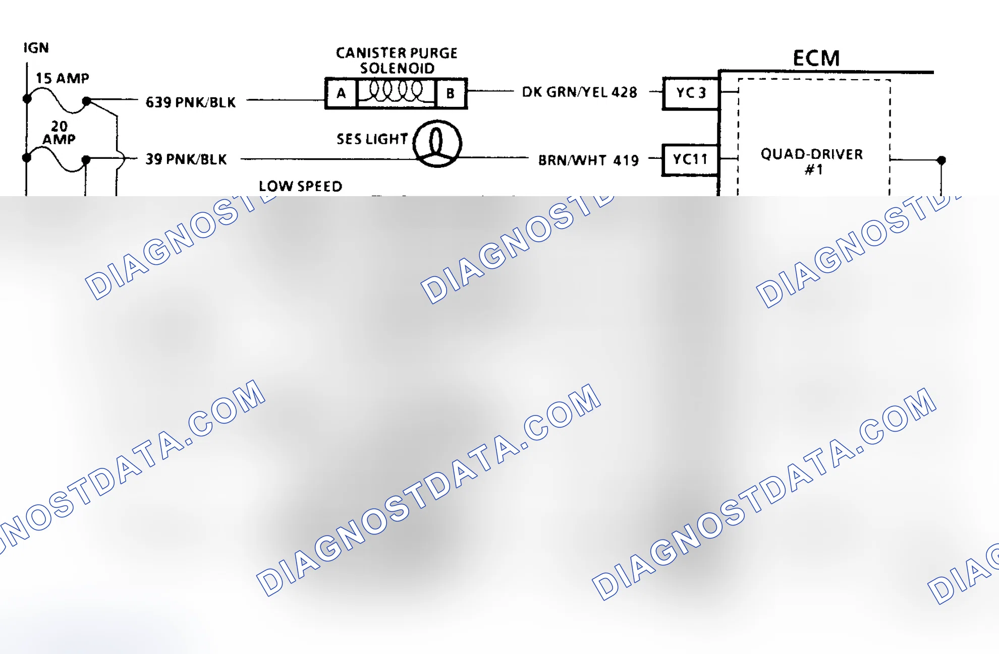 Scheme 140: CODE 26, QUAD-DRIVER CIRCUIT - 3.8L H BODY
