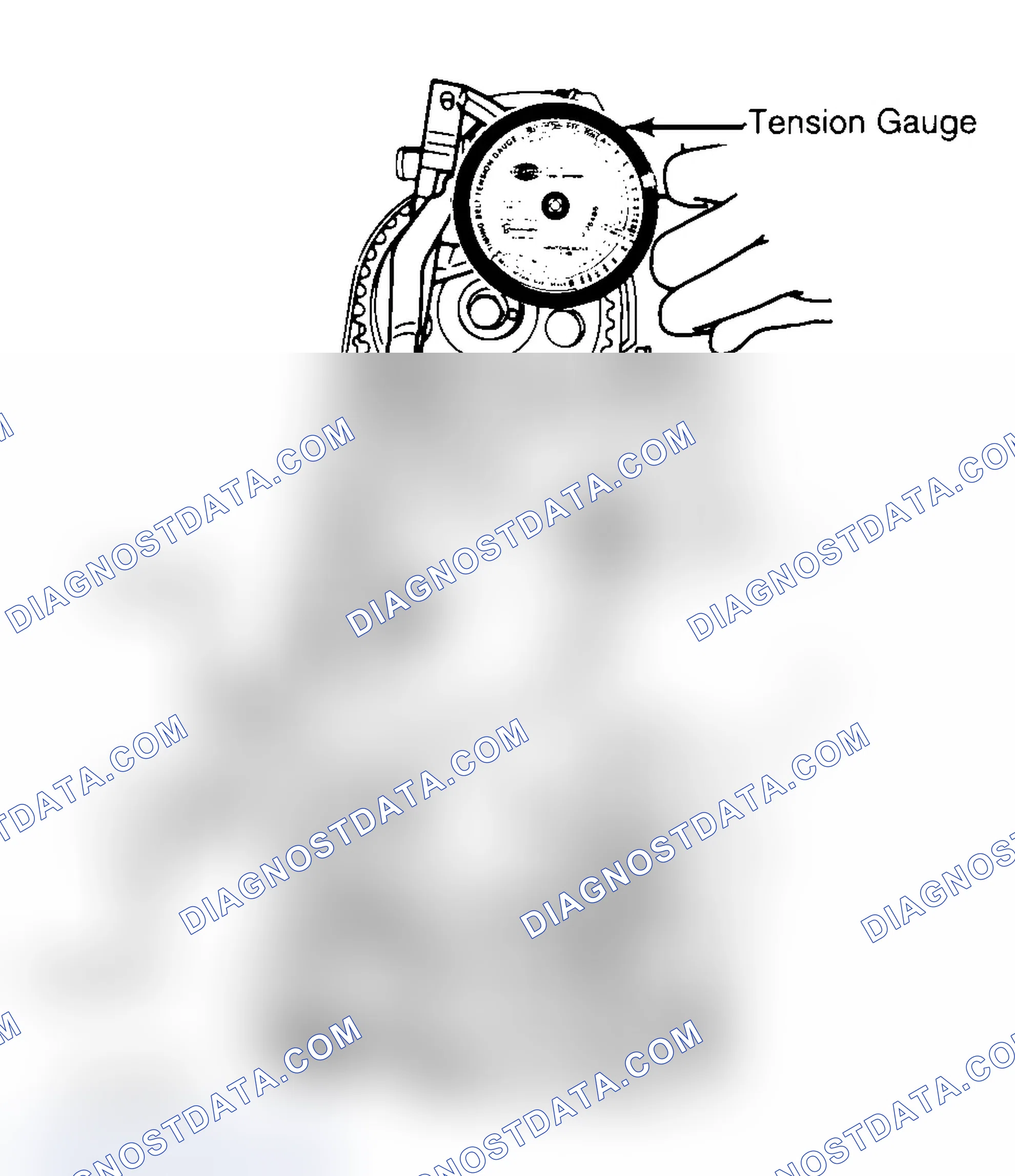Scheme 28: Adjusting Typical Timing Belt Tension