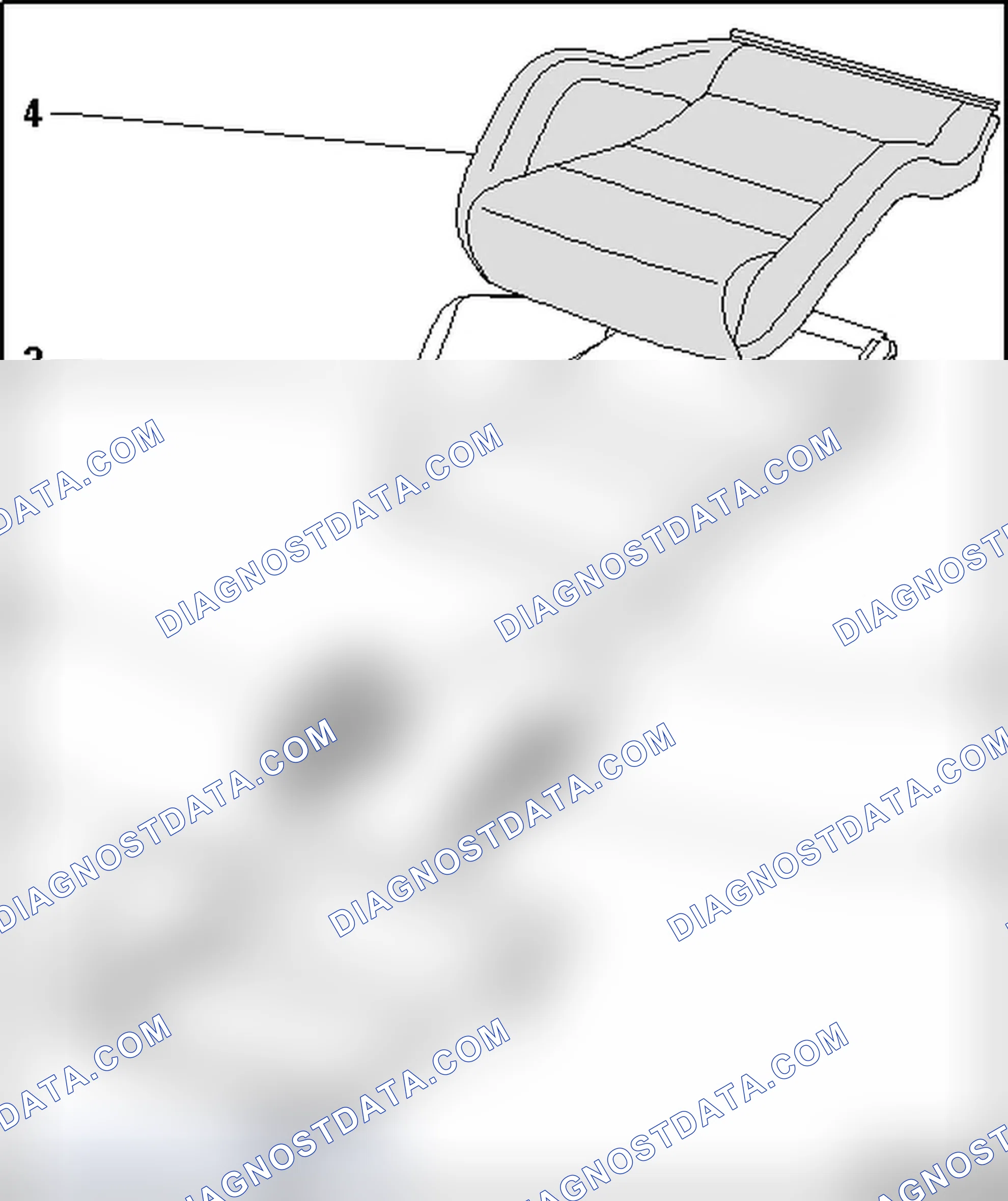 Scheme 367: BUCKET SEAT BOTTOM COVER AND PADDING OVERVIEW