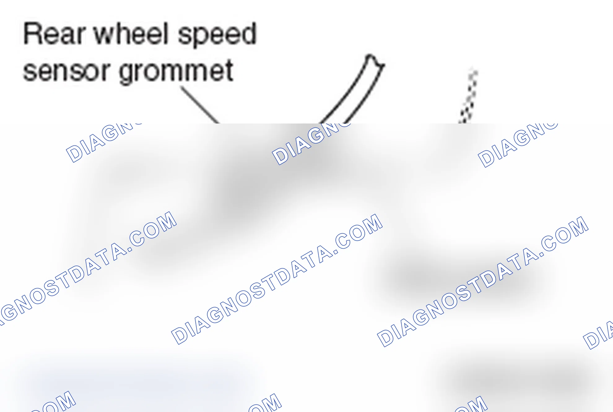 Scheme 66: >> A << REAR WHEEL SPEED SENSOR GROMMET INSTALLATION