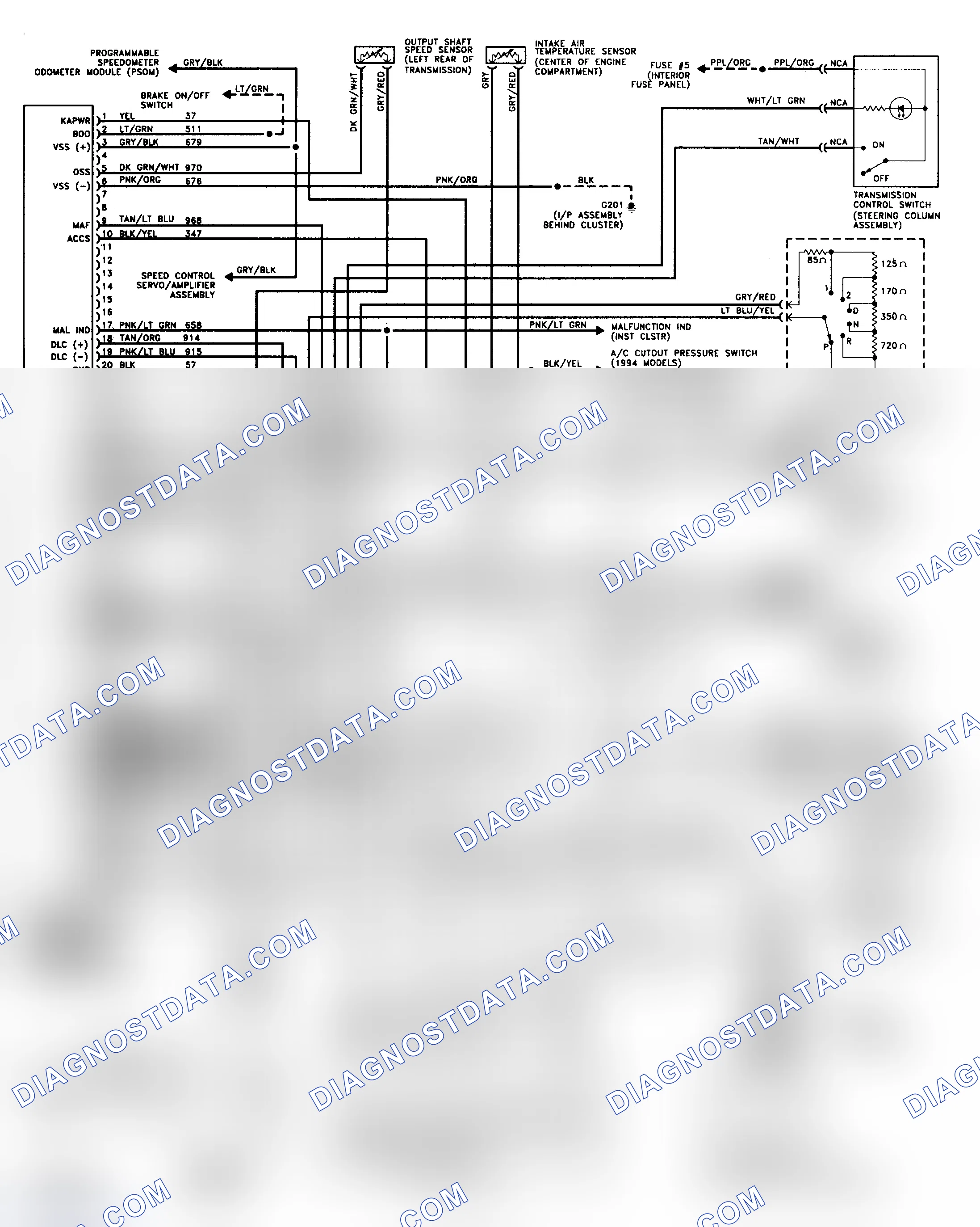 Scheme 48: Wiring Diagram (1993-94 E-150 5.0L)
