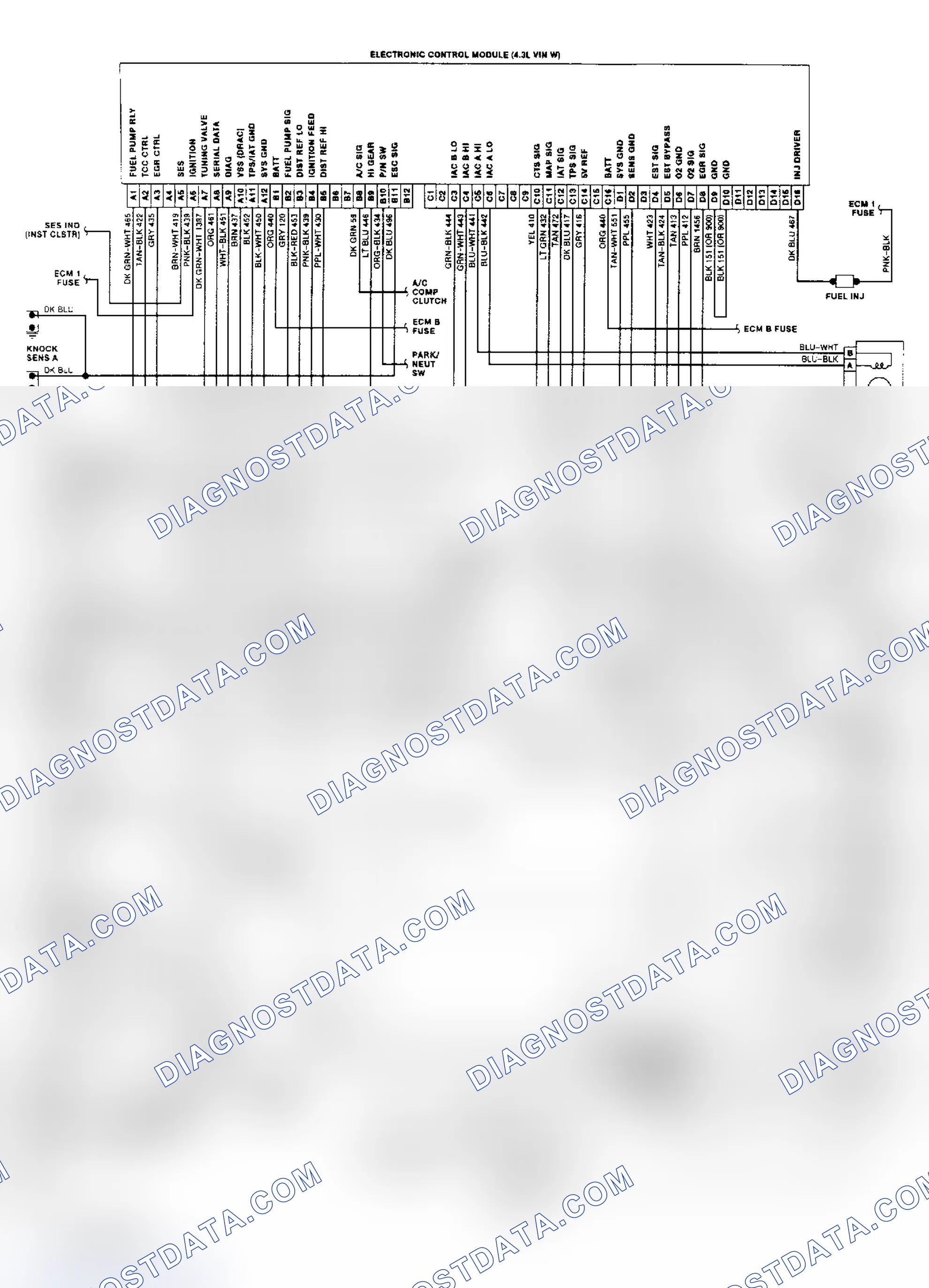 Scheme 23: Wiring Diagram ("S" & "T" Series 4.3L CPI)