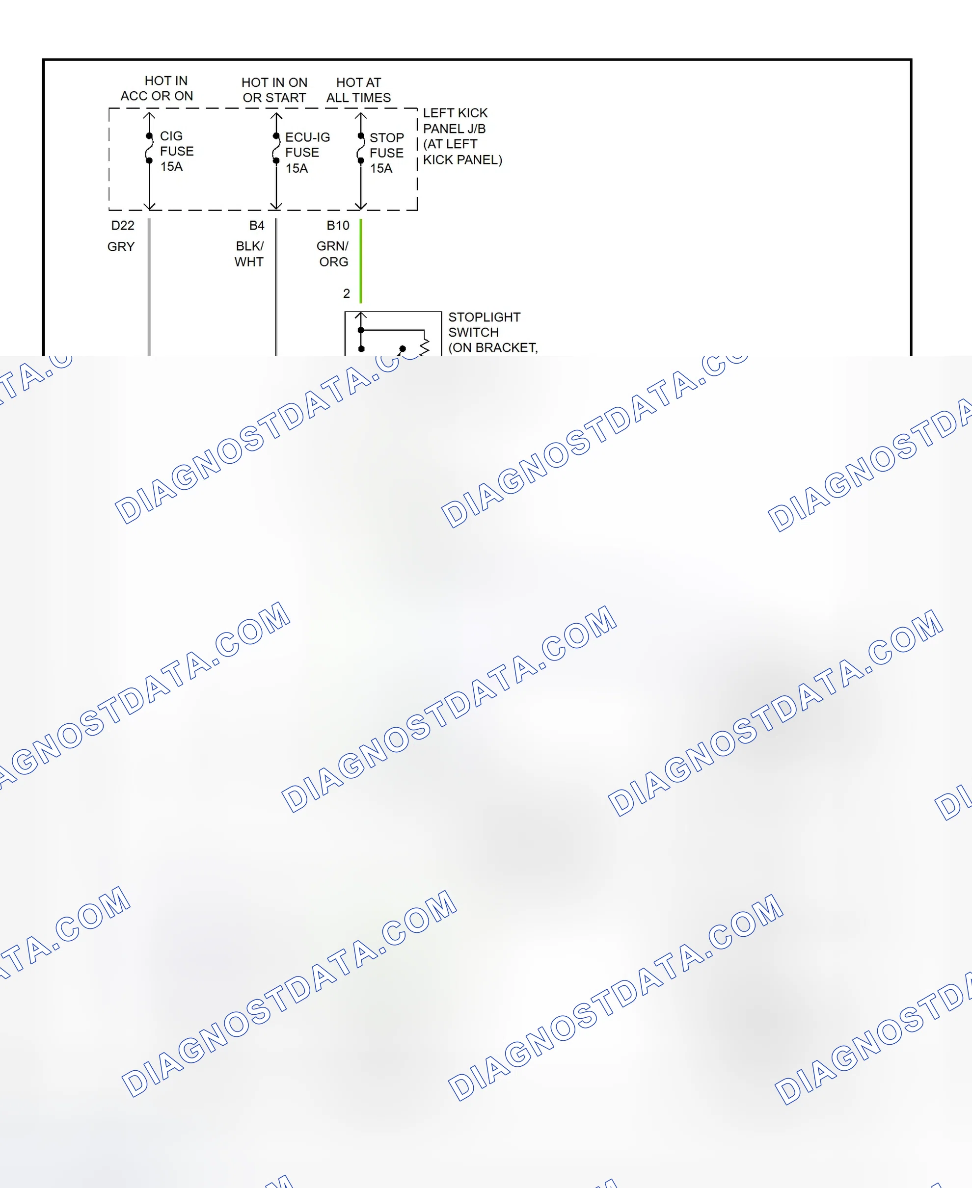 Scheme 301: Shift Interlock System Wiring Diagram (2002 - Toyota Land Cruiser)