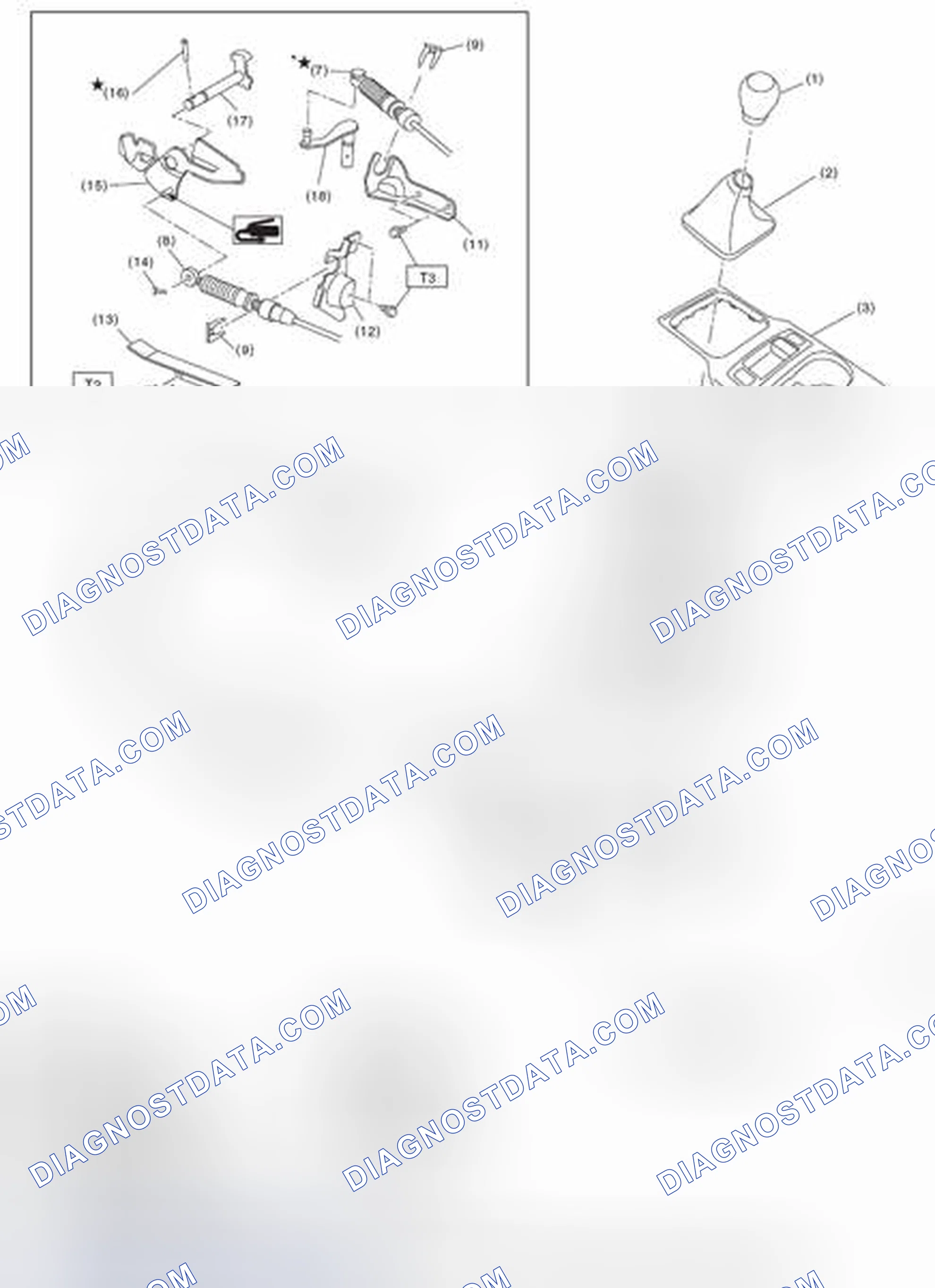 Scheme 656: 6MT GEAR SHIFT LEVER